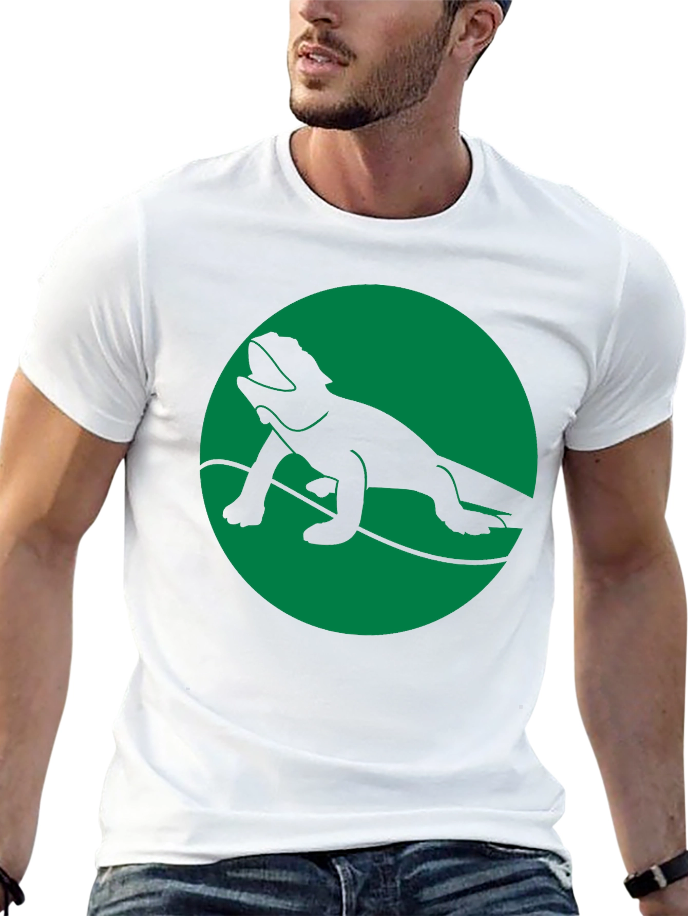 Lizard Graphic Black T-Shirt - Cool Reptile Design