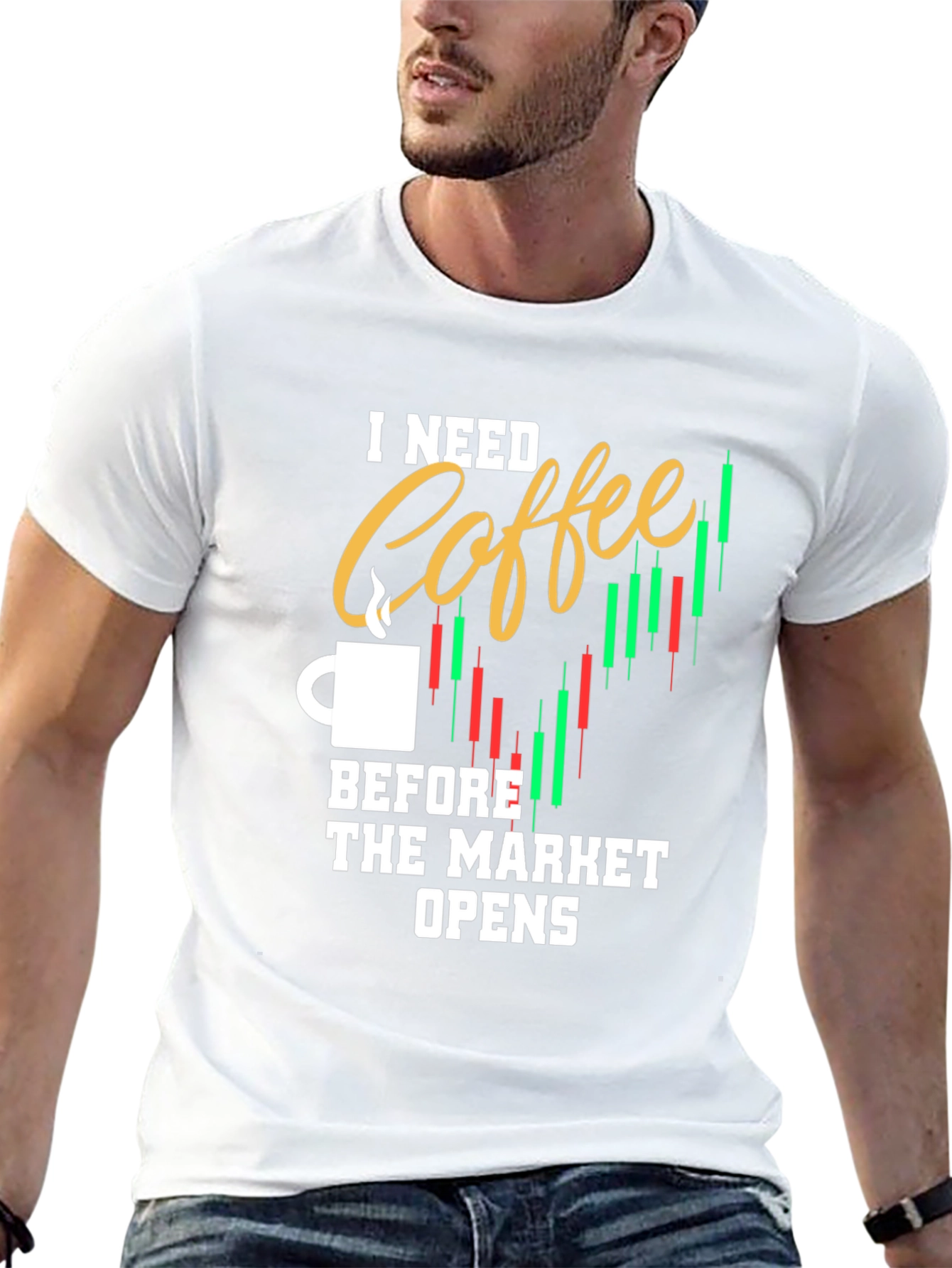 Coffee Before Market Opens Graphic Tee