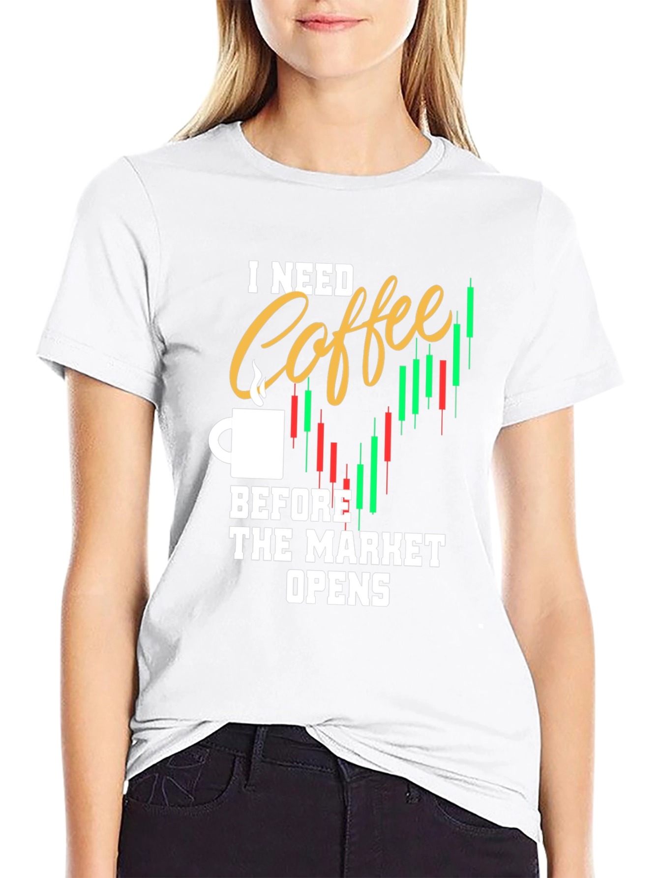 Coffee Before Market Opens Graphic Tee