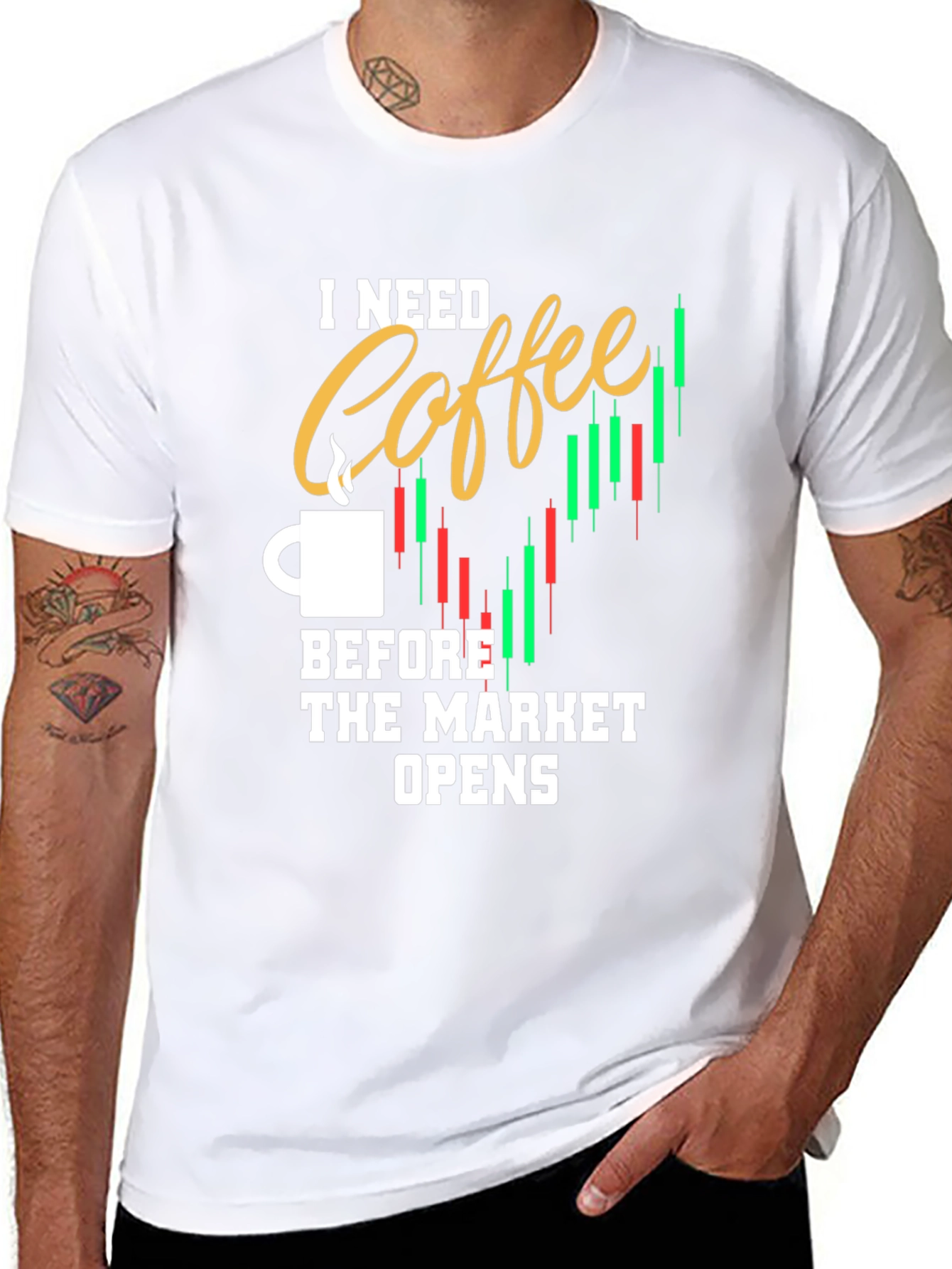 Coffee Before Market Opens Graphic Tee
