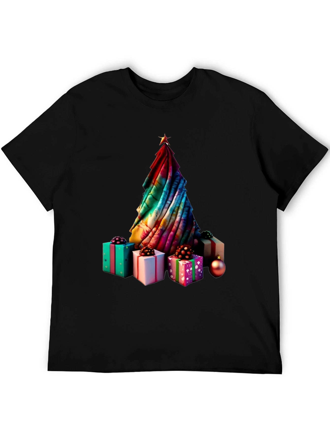 Festive Christmas Tree & Gifts Graphic Tee