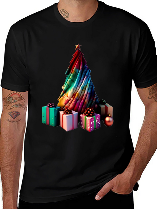 Festive Christmas Tree & Gifts Graphic Tee