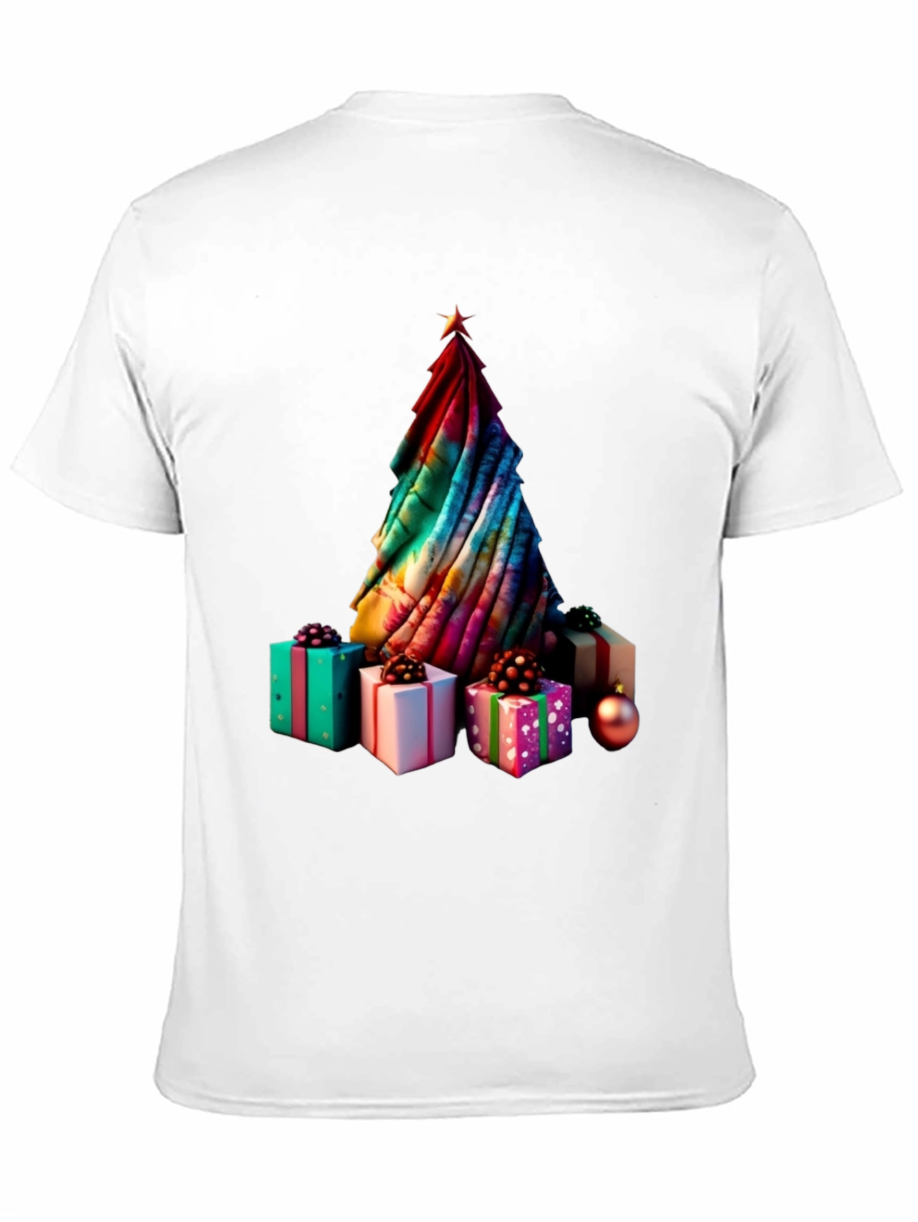 Festive Christmas Tree & Gifts Graphic Tee