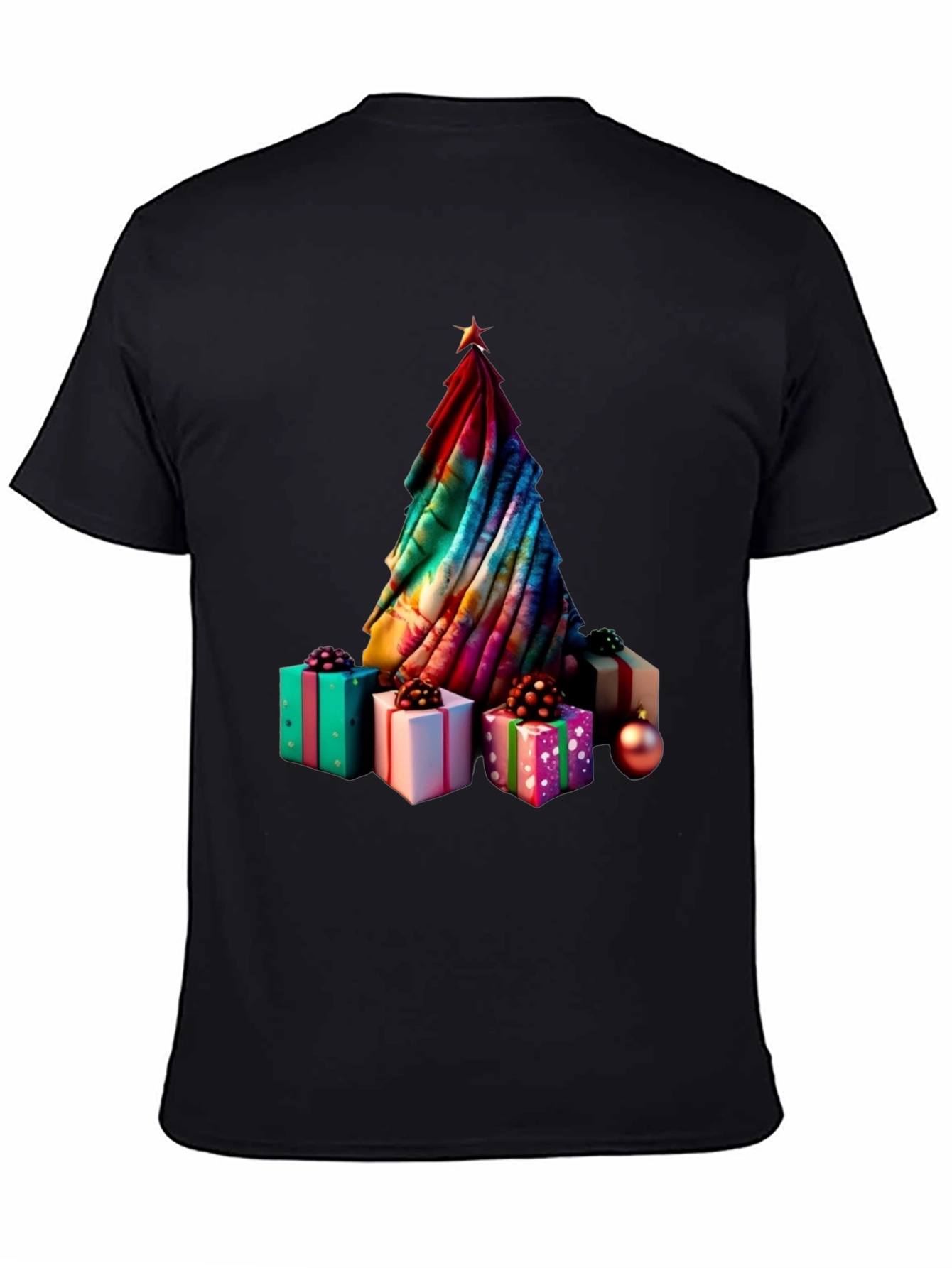 Festive Christmas Tree & Gifts Graphic Tee