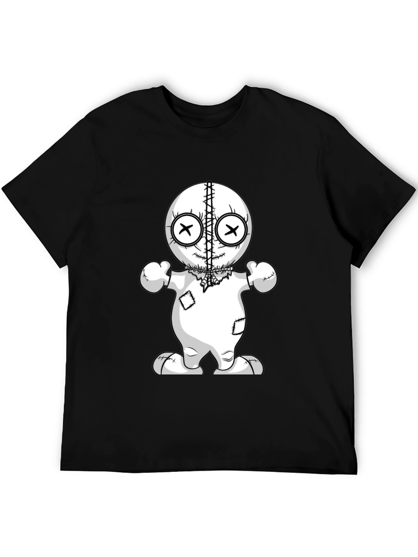 Voodoo Doll Graphic Tee - Unisex Black T-Shirt