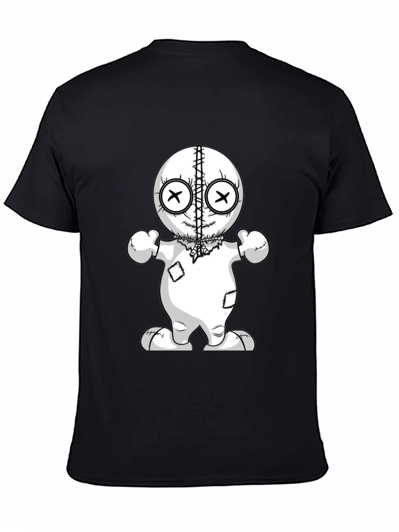 Voodoo Doll Graphic Tee - Unisex Black T-Shirt