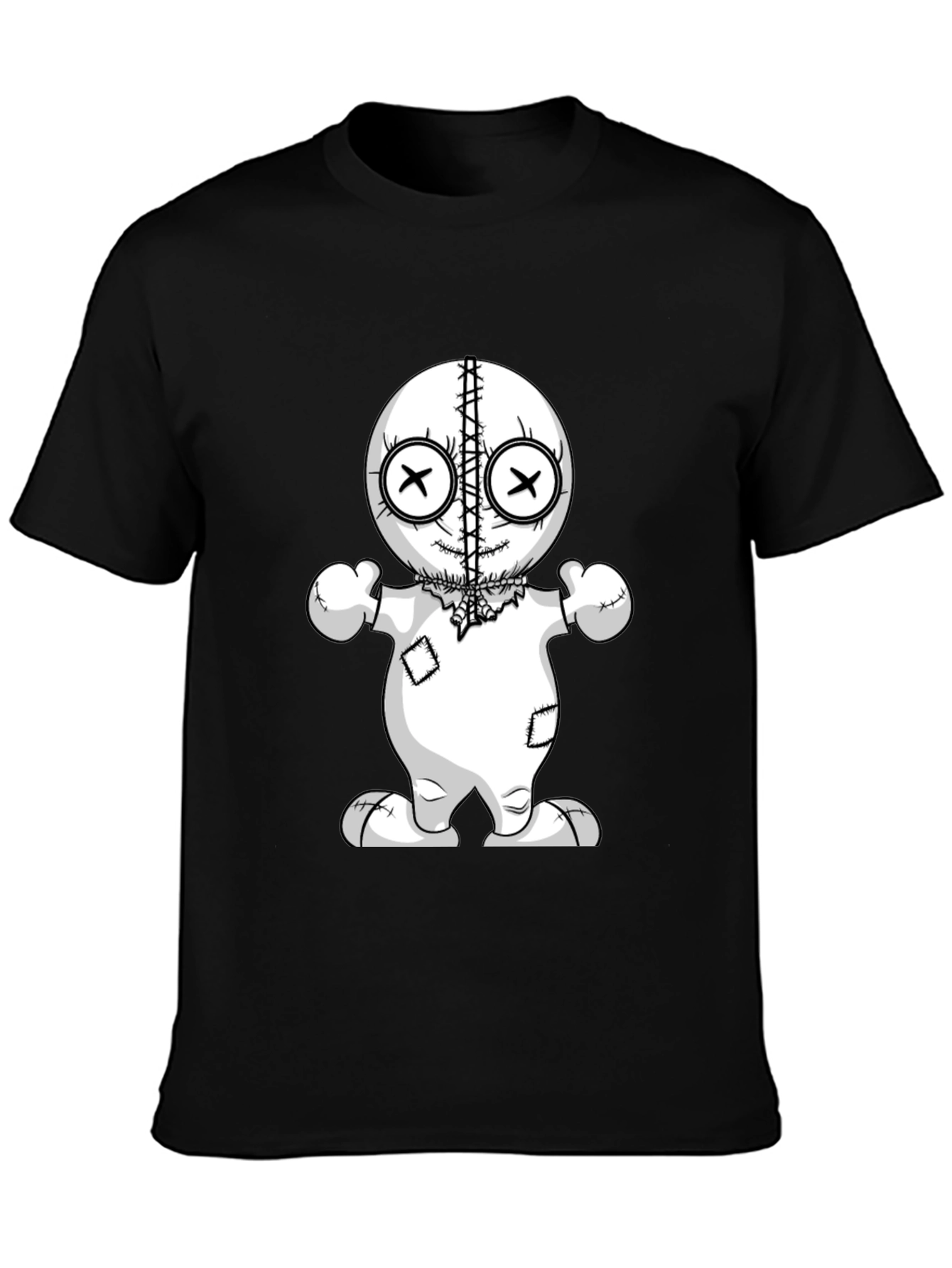 Voodoo Doll Graphic Tee - Unisex Black T-Shirt