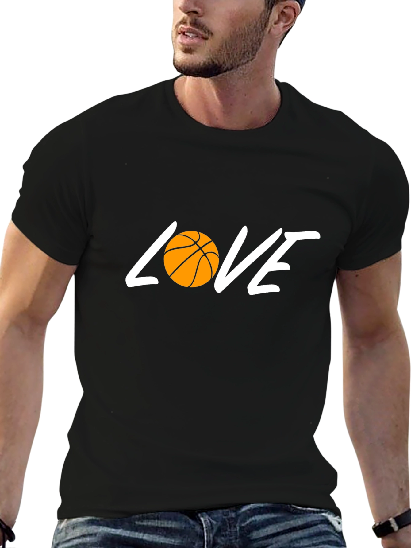 Basketball Love T-Shirt - Black