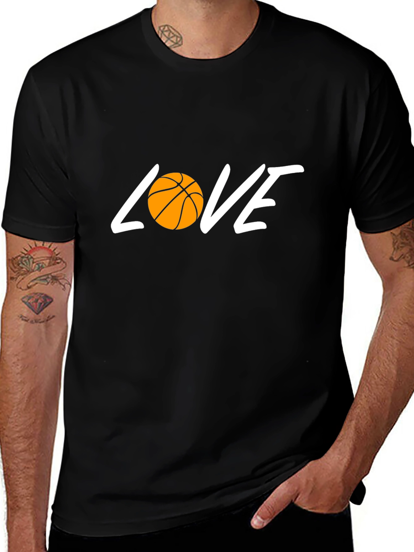 Basketball Love T-Shirt - Black