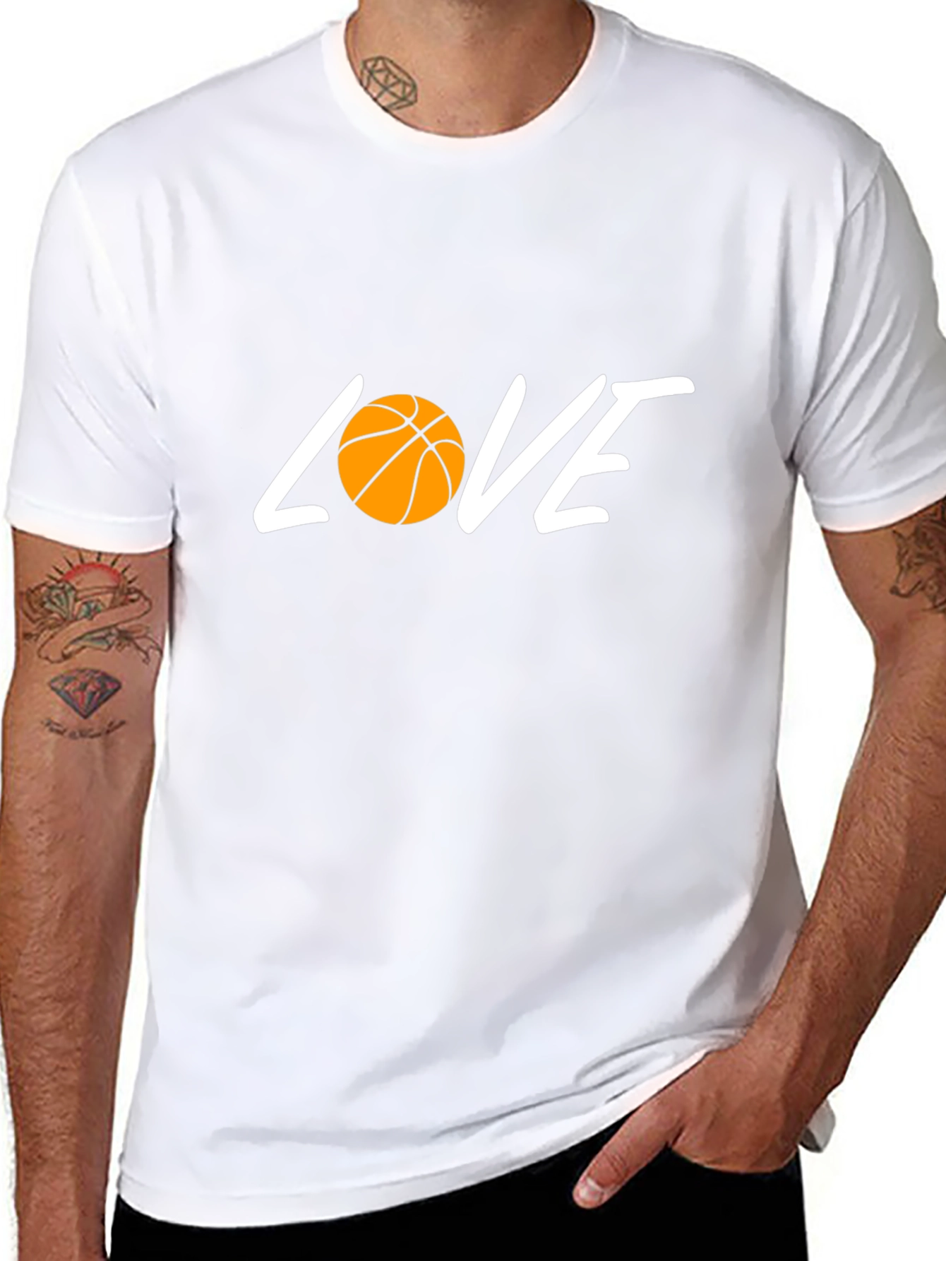 Basketball Love T-Shirt - Black