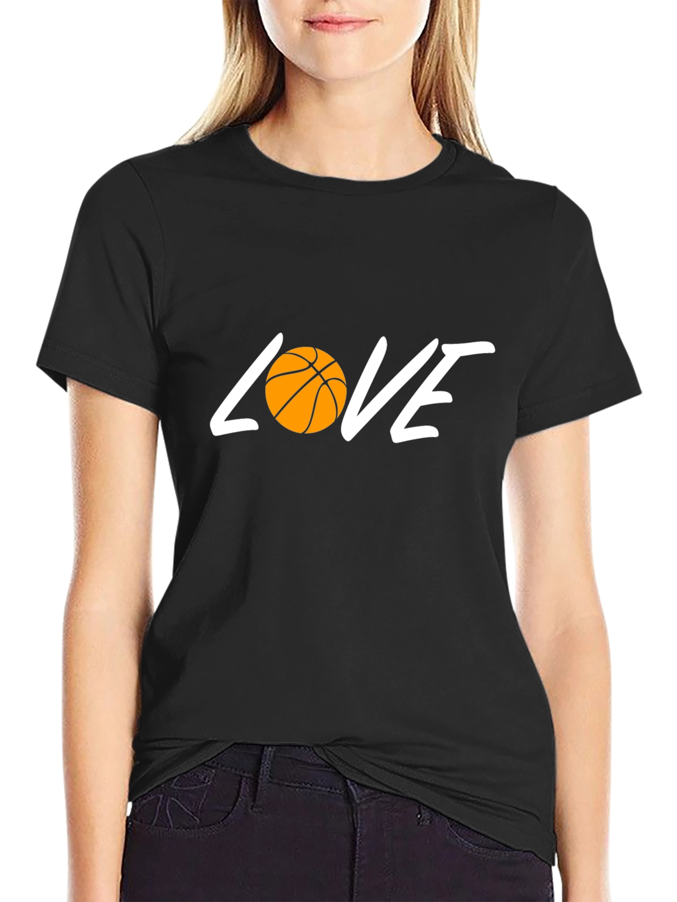 Basketball Love T-Shirt - Black