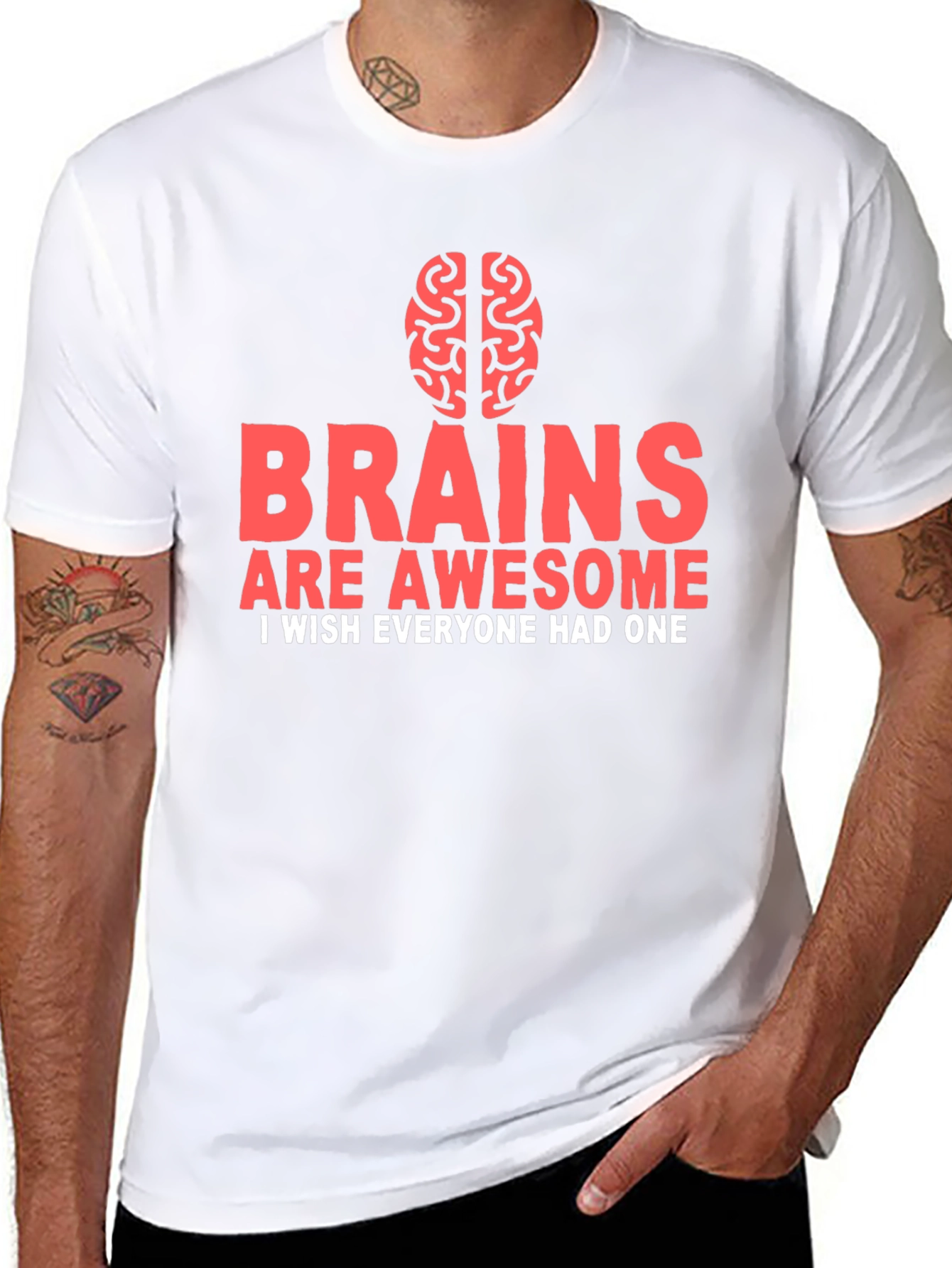 Brains Are Awesome Graphic Tee
