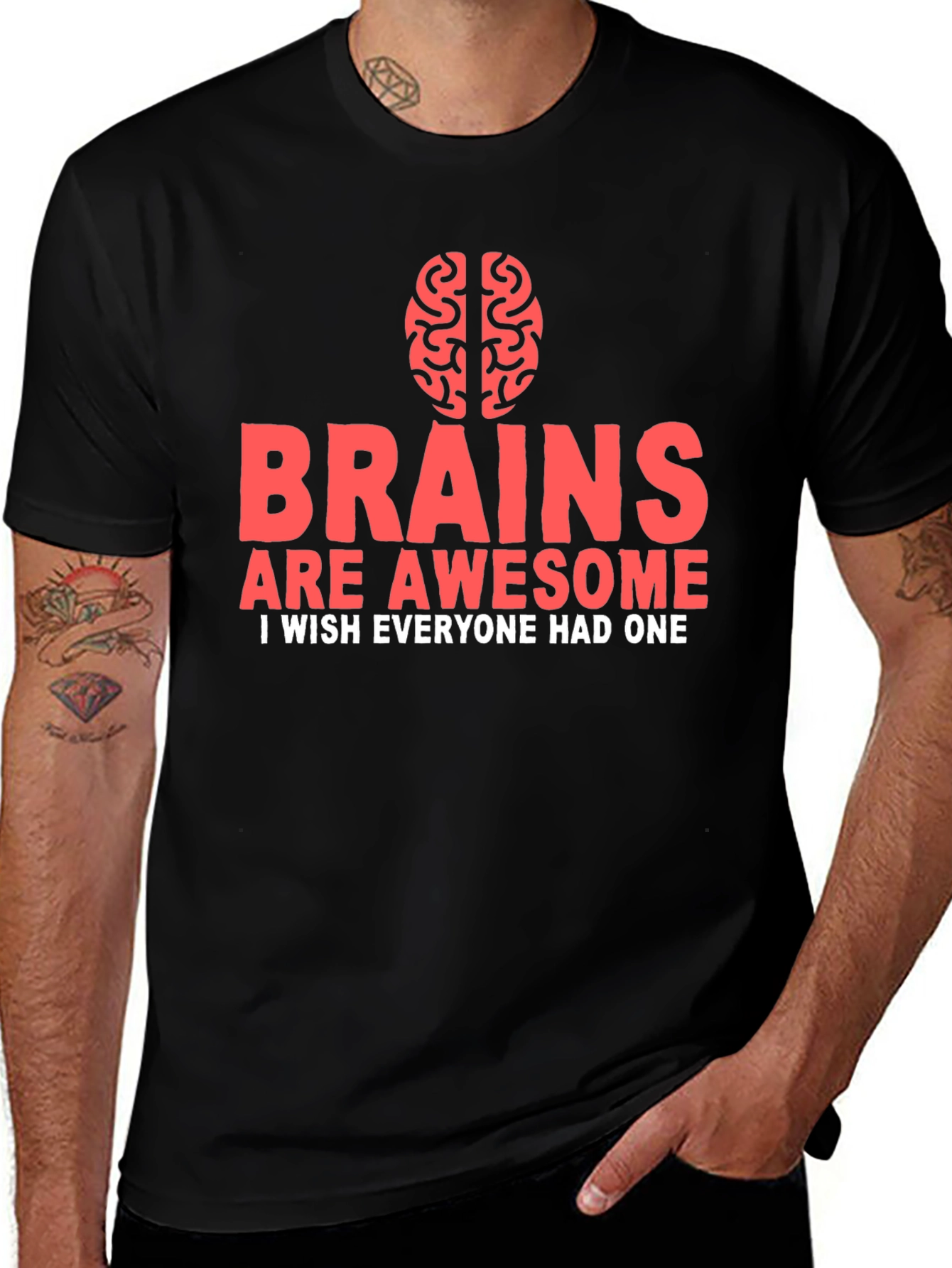 Brains Are Awesome Graphic Tee