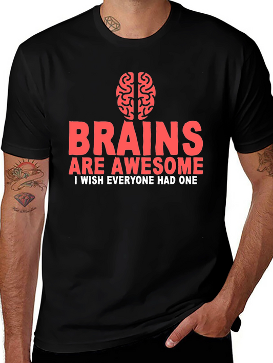 Brains Are Awesome Graphic Tee