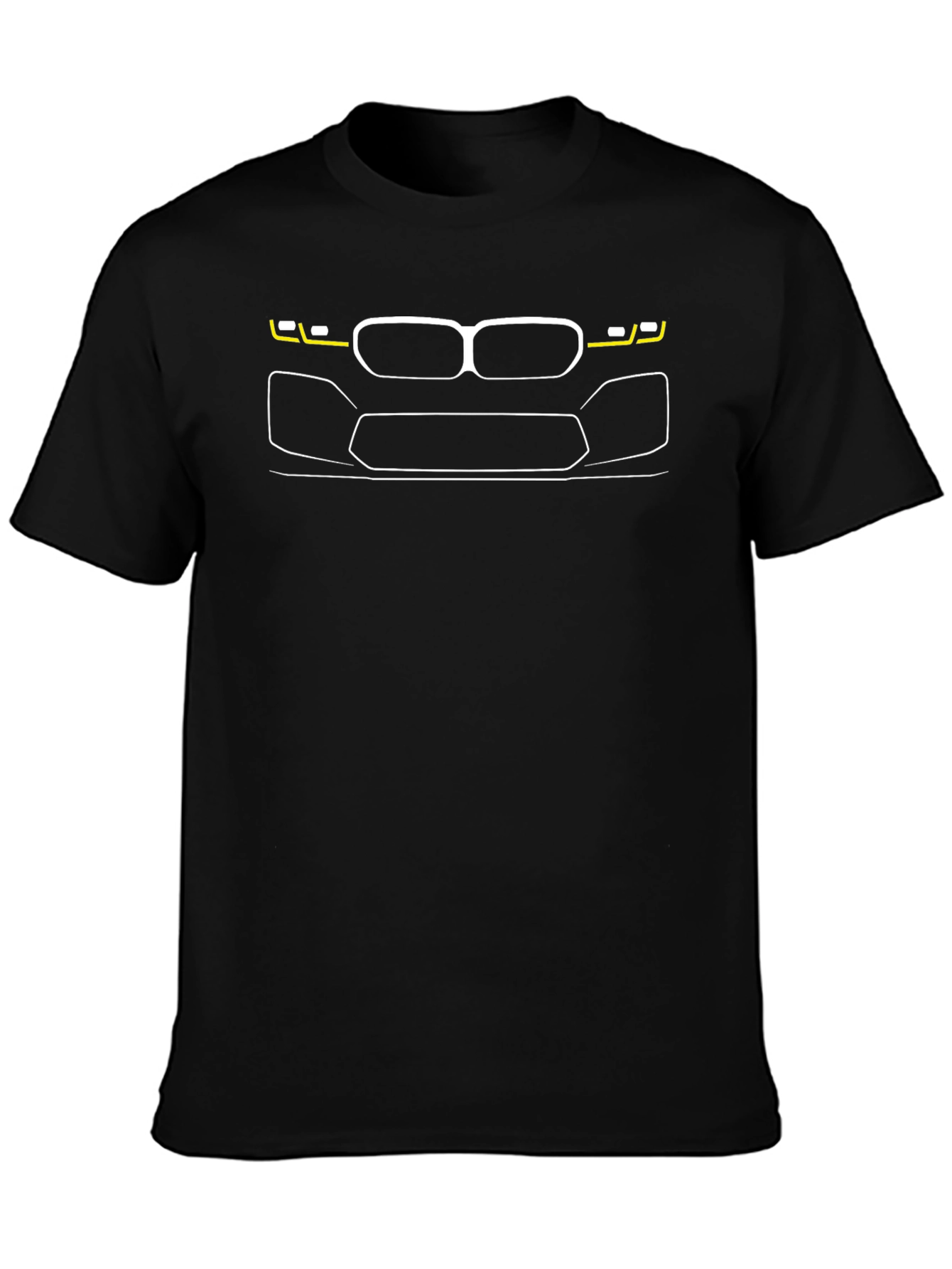 Black Car Front Graphic Tee
