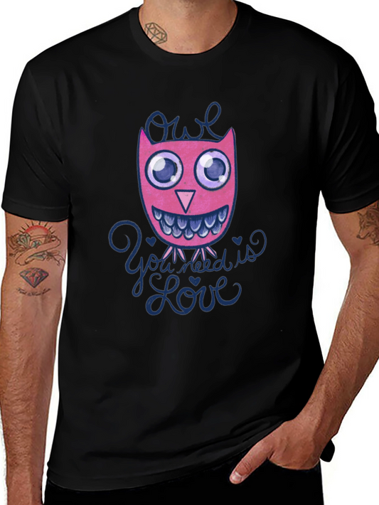 Owl You Need Is Love Graphic T-Shirt