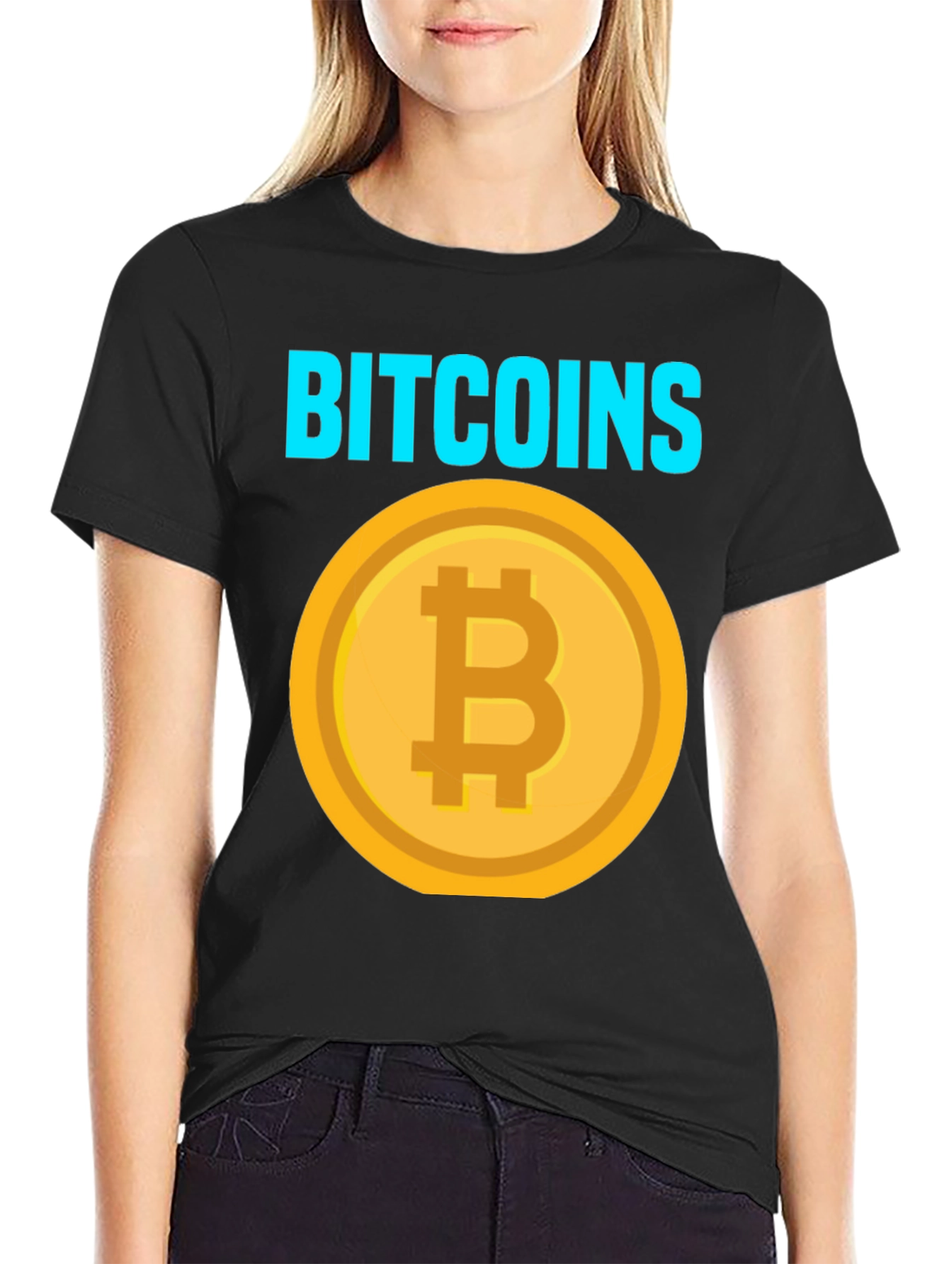 Bitcoin Cryptocurrency T-Shirt - Black