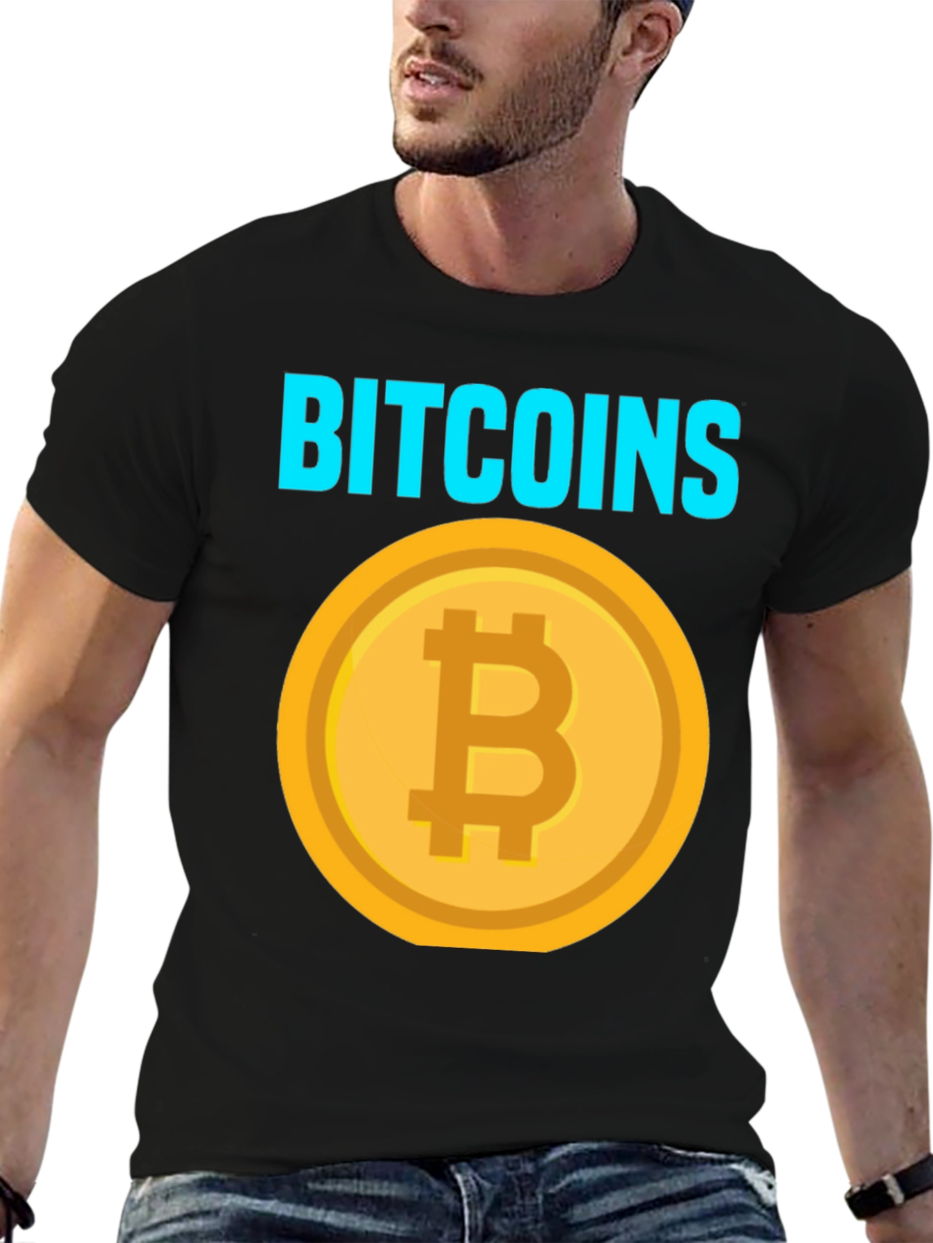 Bitcoin Cryptocurrency T-Shirt - Black