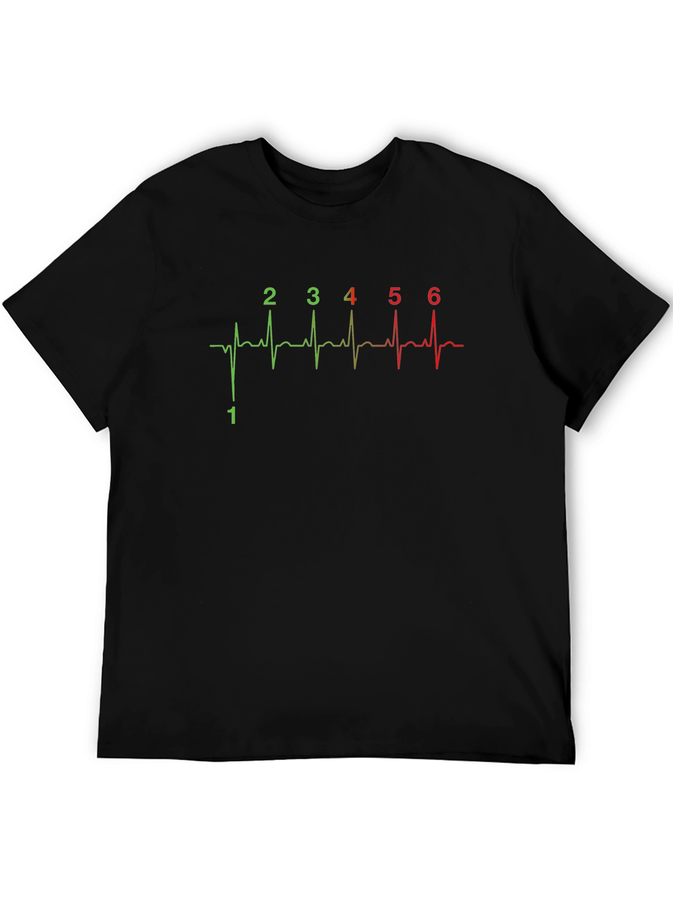 Motorcycle Gear Shift Pattern Heartbeat T-Shirt
