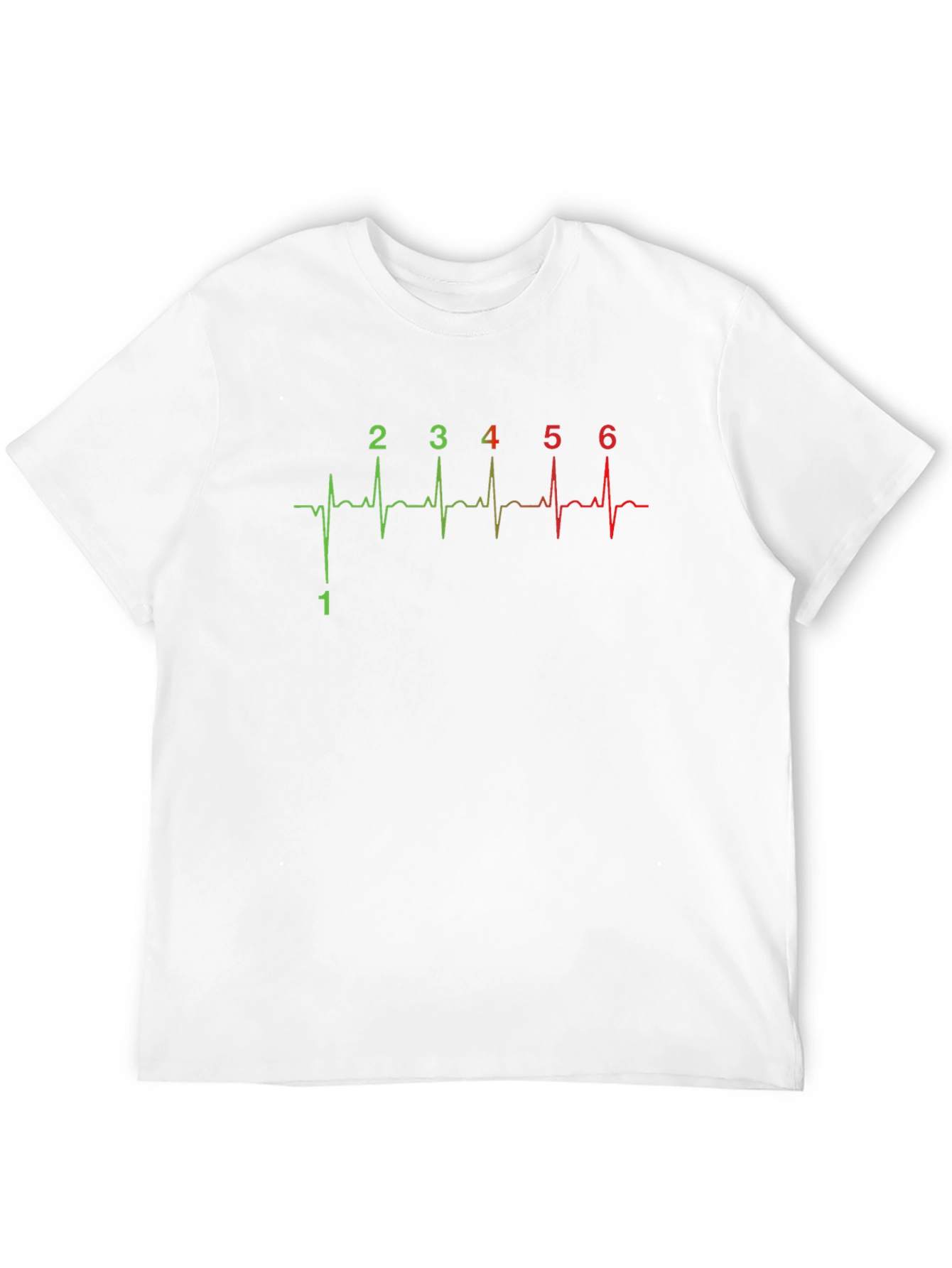 Motorcycle Gear Shift Pattern Heartbeat T-Shirt