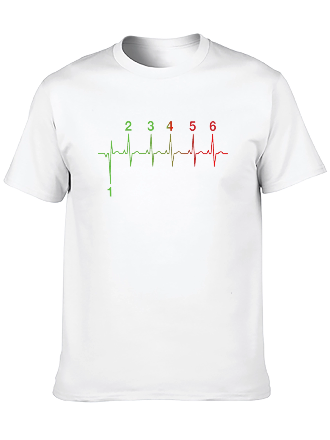 Motorcycle Gear Shift Pattern Heartbeat T-Shirt
