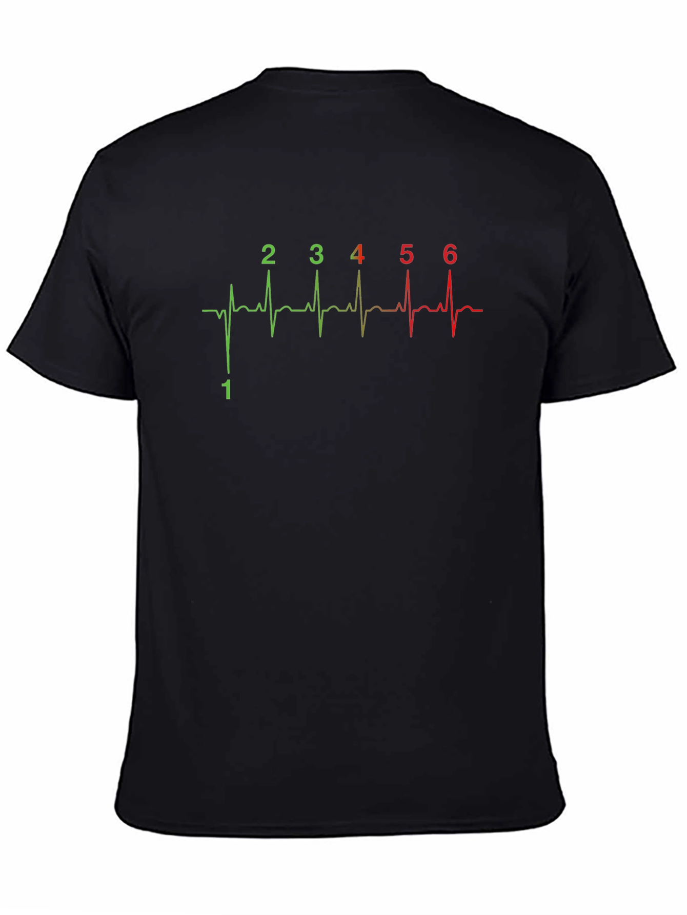 Motorcycle Gear Shift Pattern Heartbeat T-Shirt