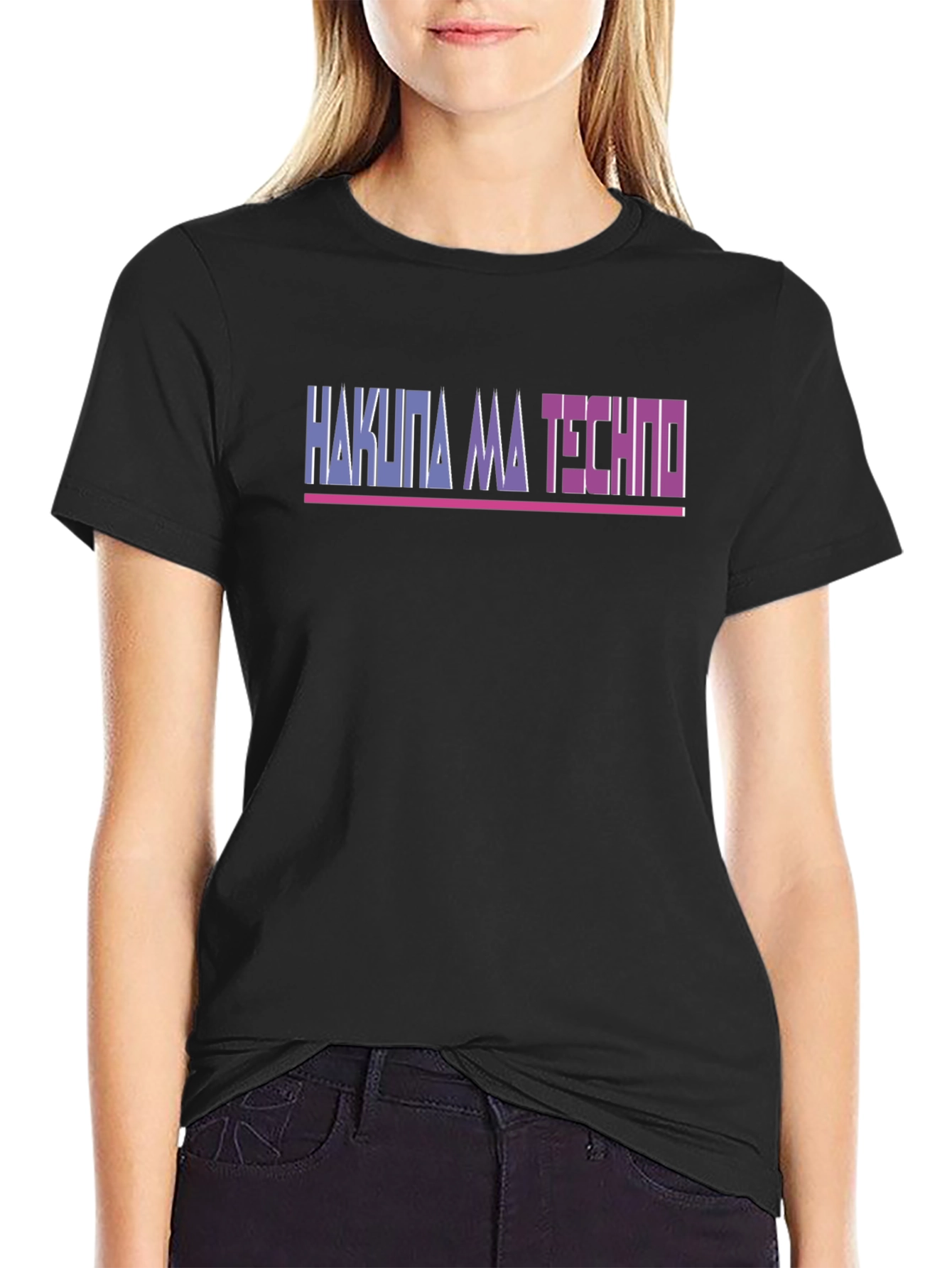 Hakuna Ma Techno T-Shirt - Black