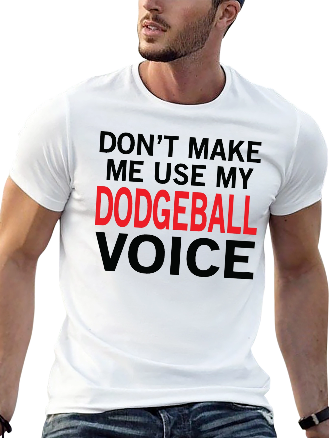 Dodgeball Voice T-Shirt - Funny Novelty Tee