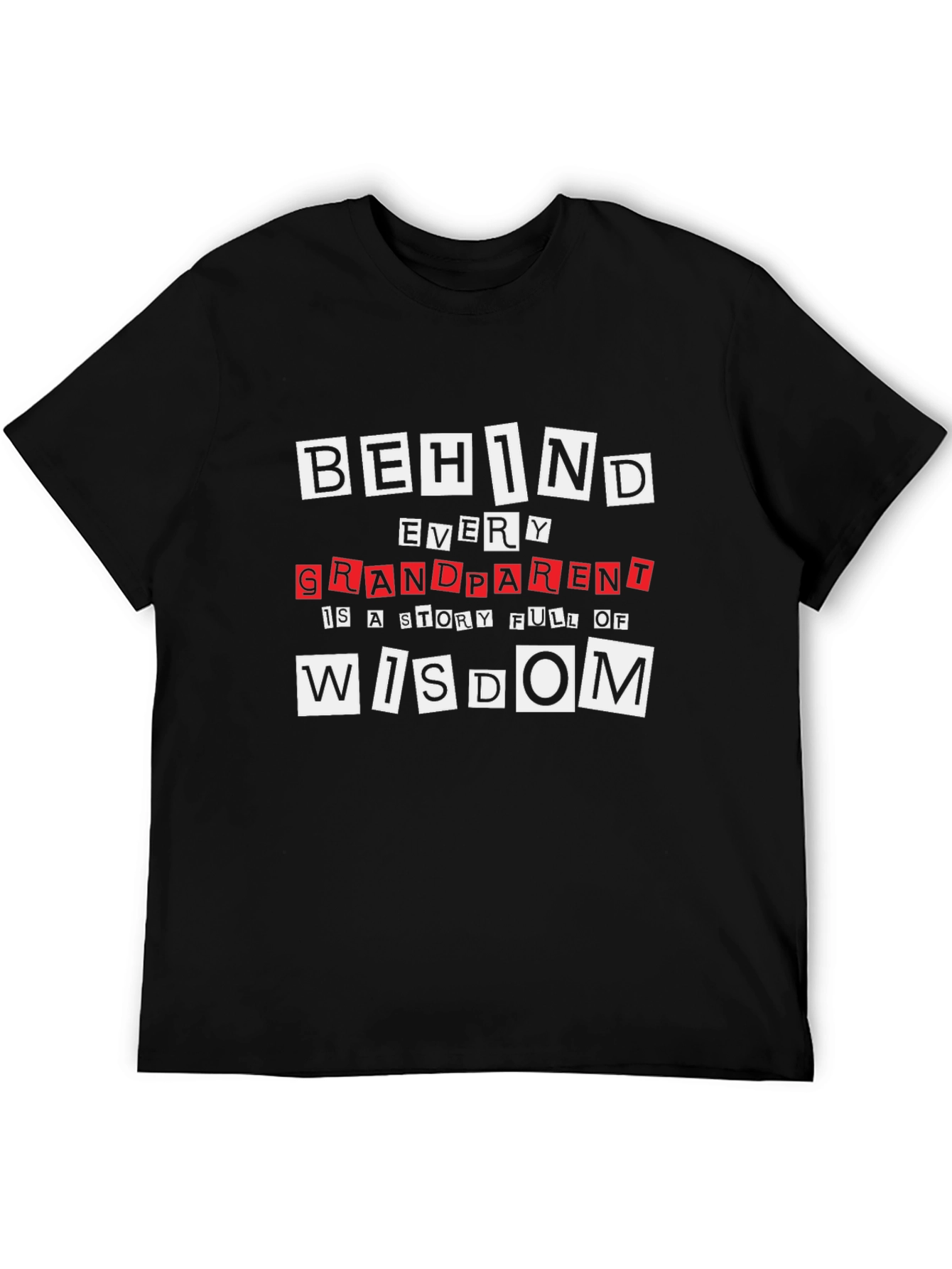 Grandparent Wisdom Black T-Shirt