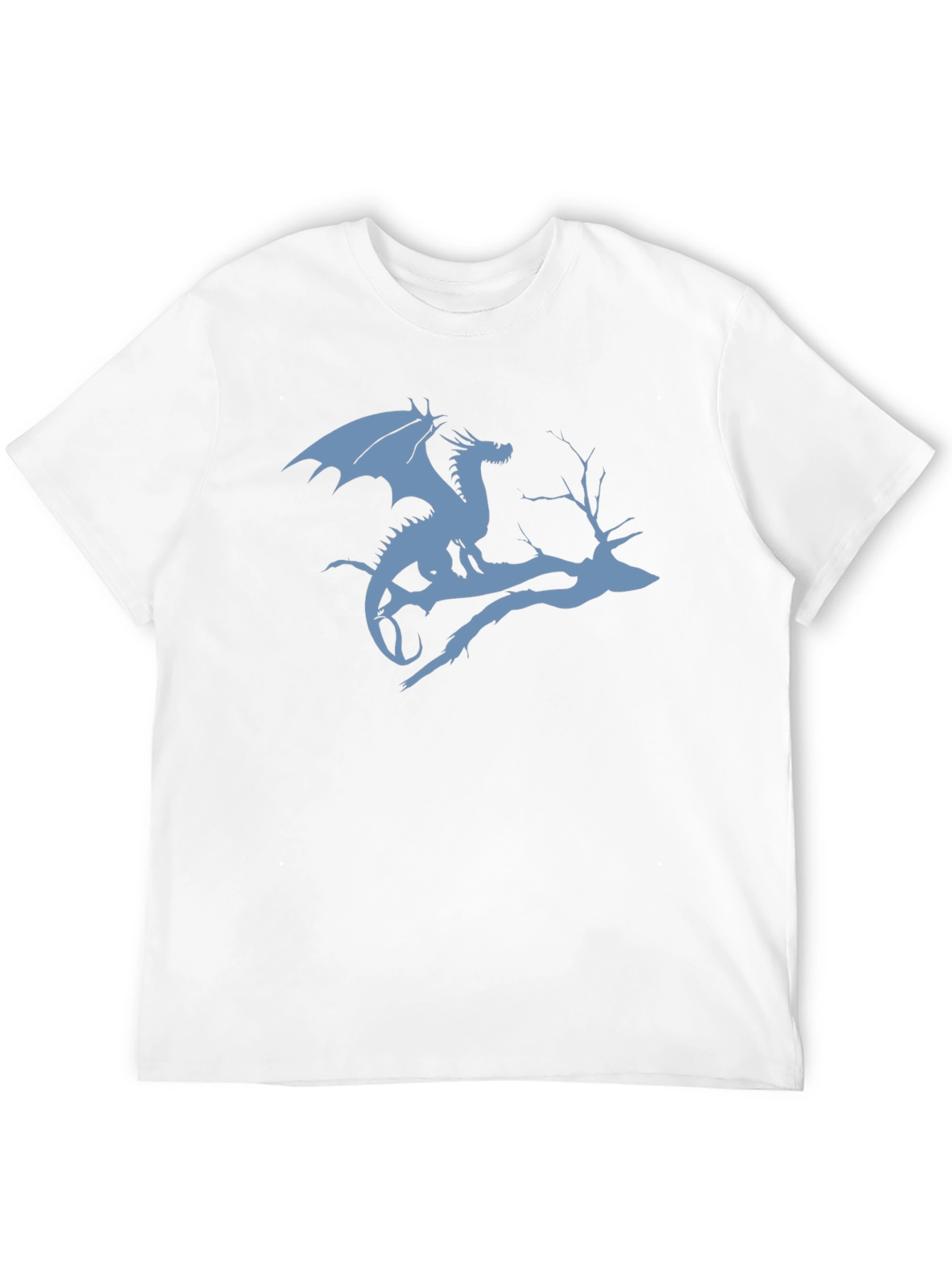 Dragon on Branch Graphic T-Shirt - Black