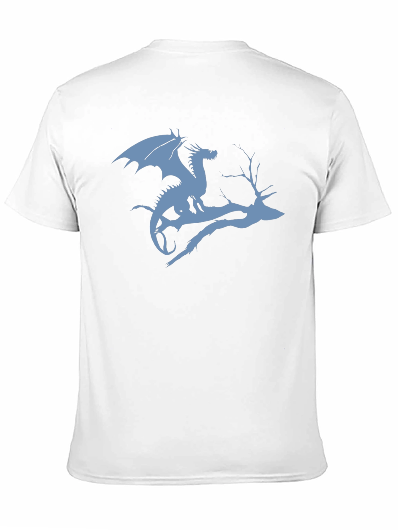 Dragon on Branch Graphic T-Shirt - Black