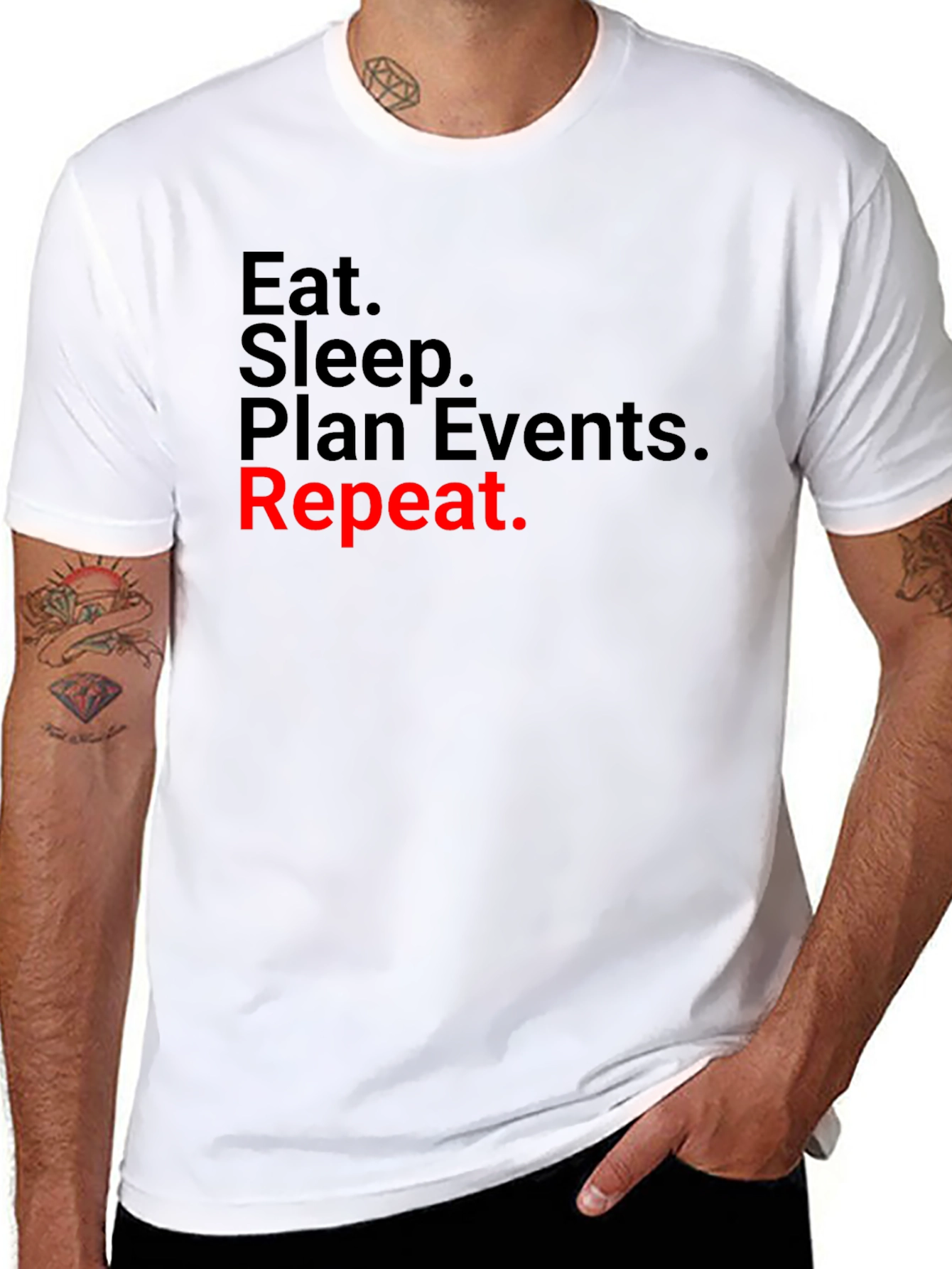 Eat Sleep Plan Events Repeat T-Shirt