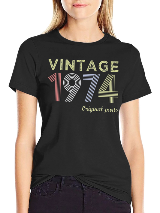 Vintage 1974 Original Parts Black T-Shirt