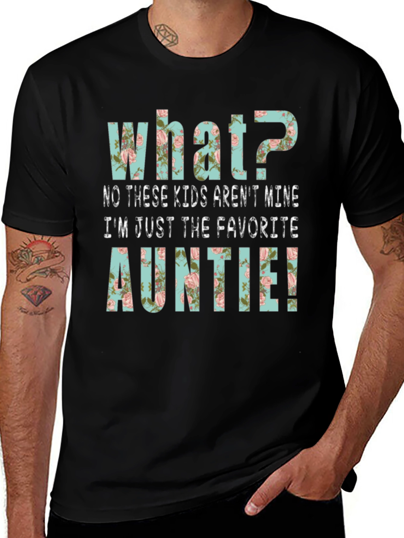 Favorite Auntie Floral Graphic Tee