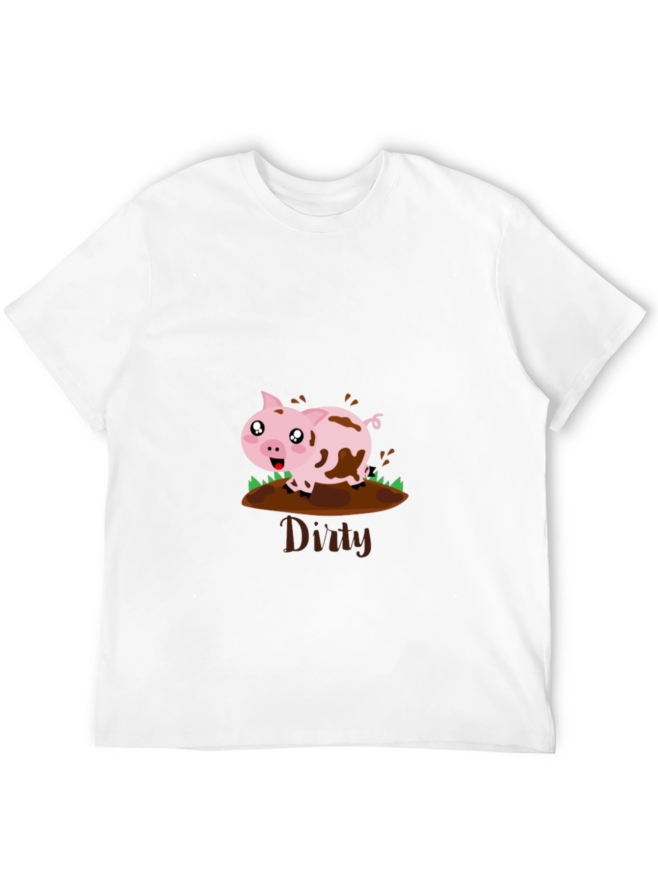 Dirty Pig Graphic T-Shirt - Fun & Playful Design
