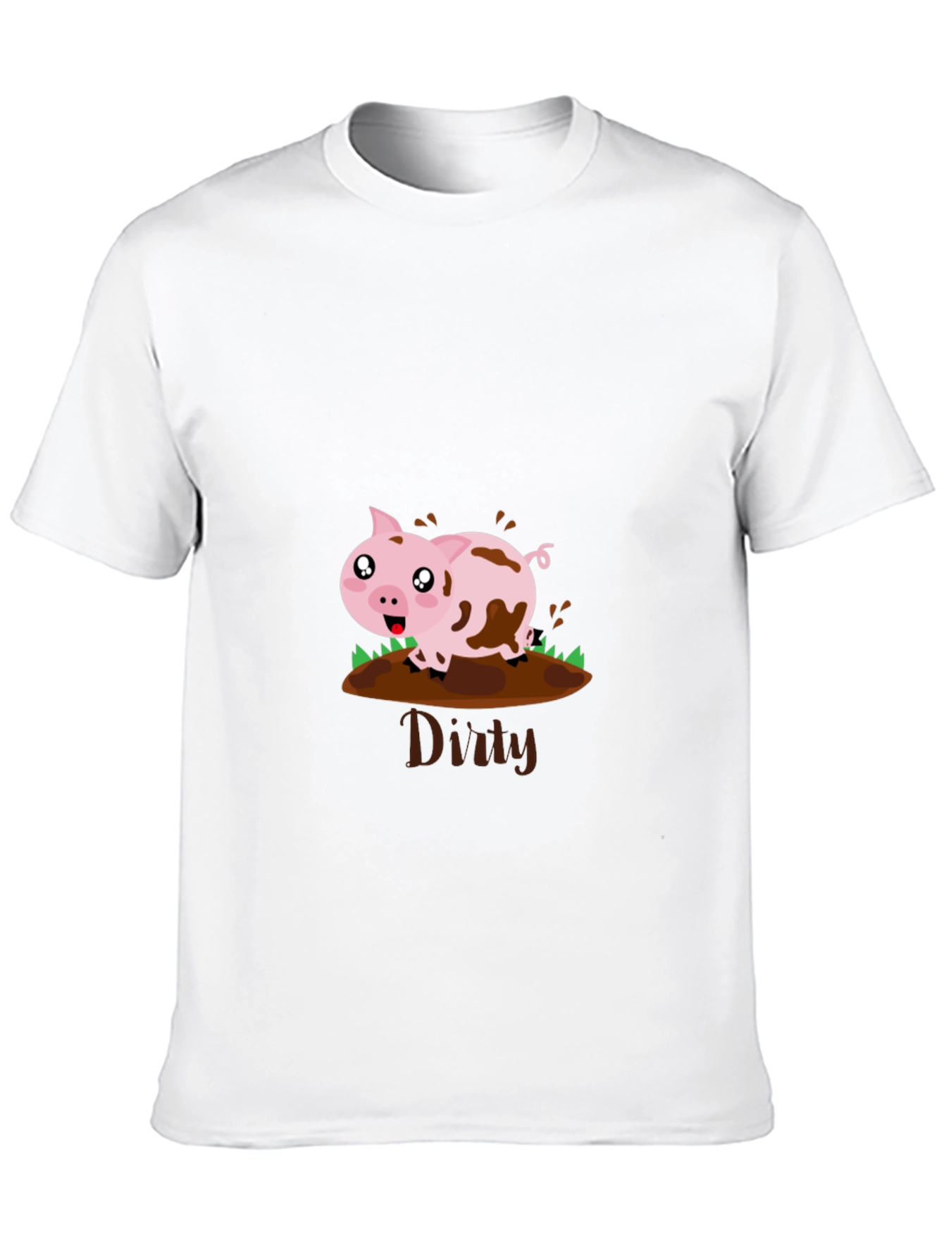 Dirty Pig Graphic T-Shirt - Fun & Playful Design