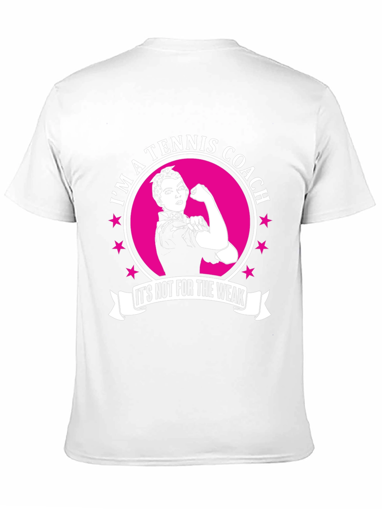 Tennis Coach T-Shirt - Strong Woman Design