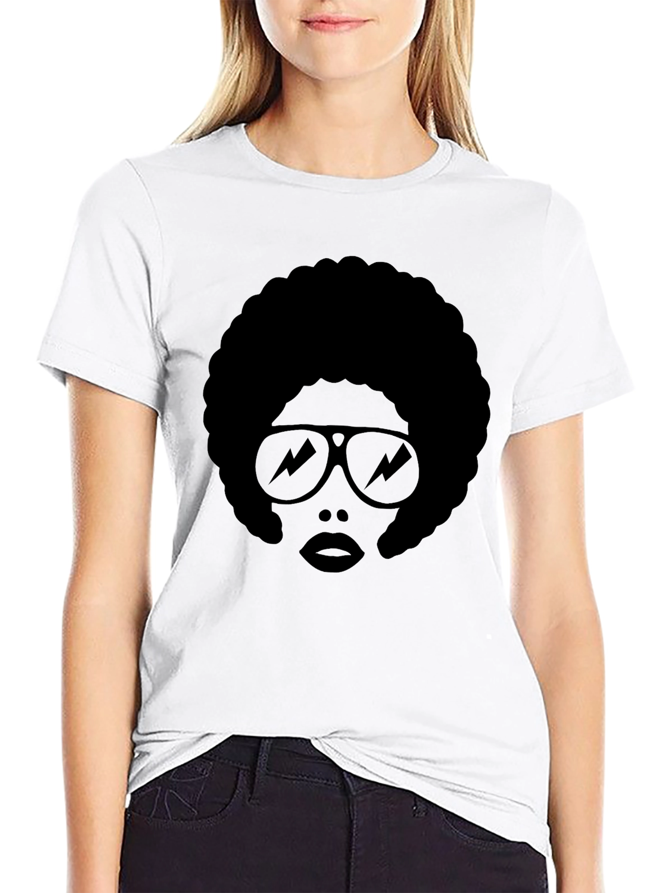 Retro Afro Sunglasses T-Shirt - Cool Style
