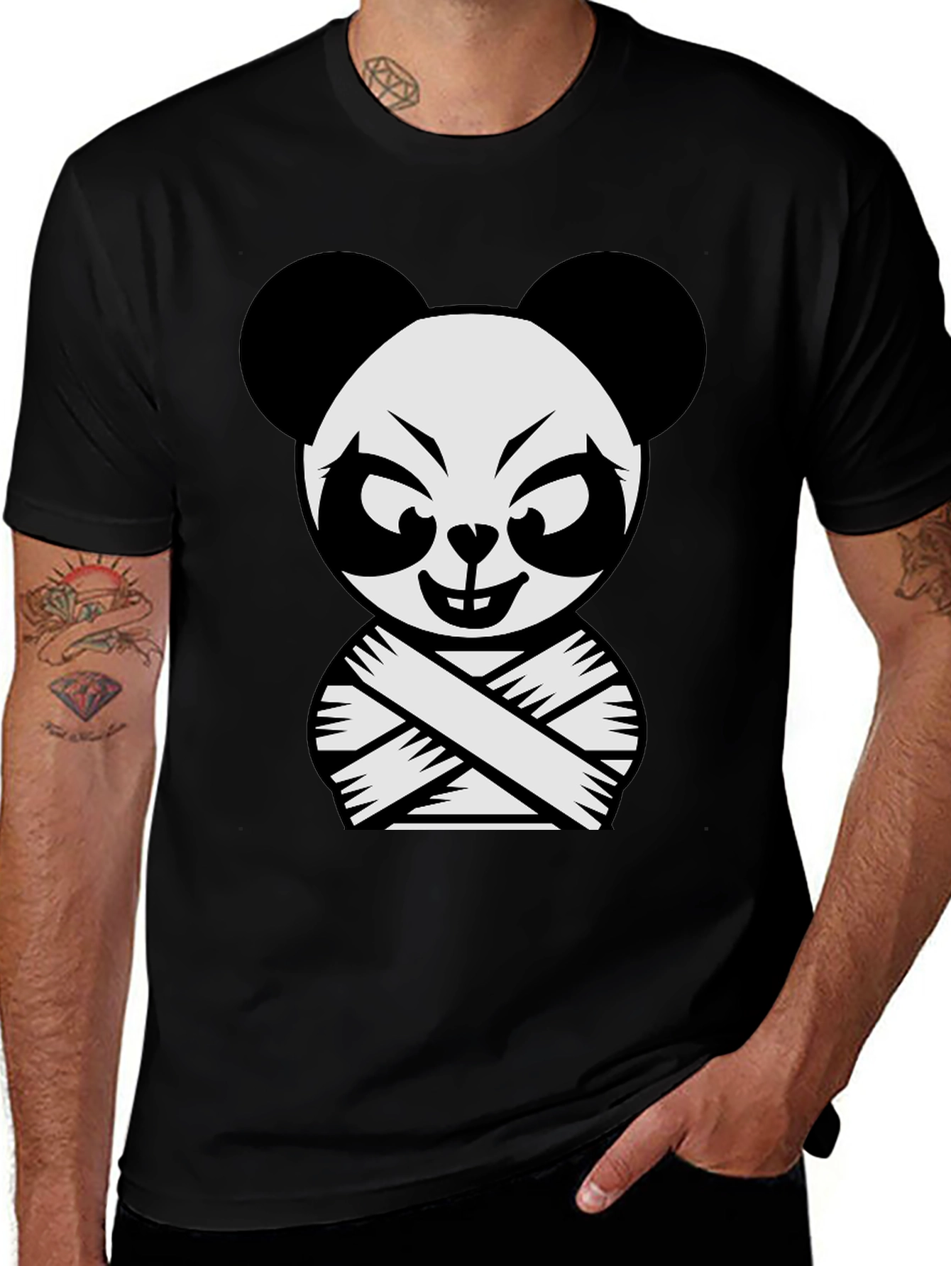 Crazy Panda Graphic T-Shirt