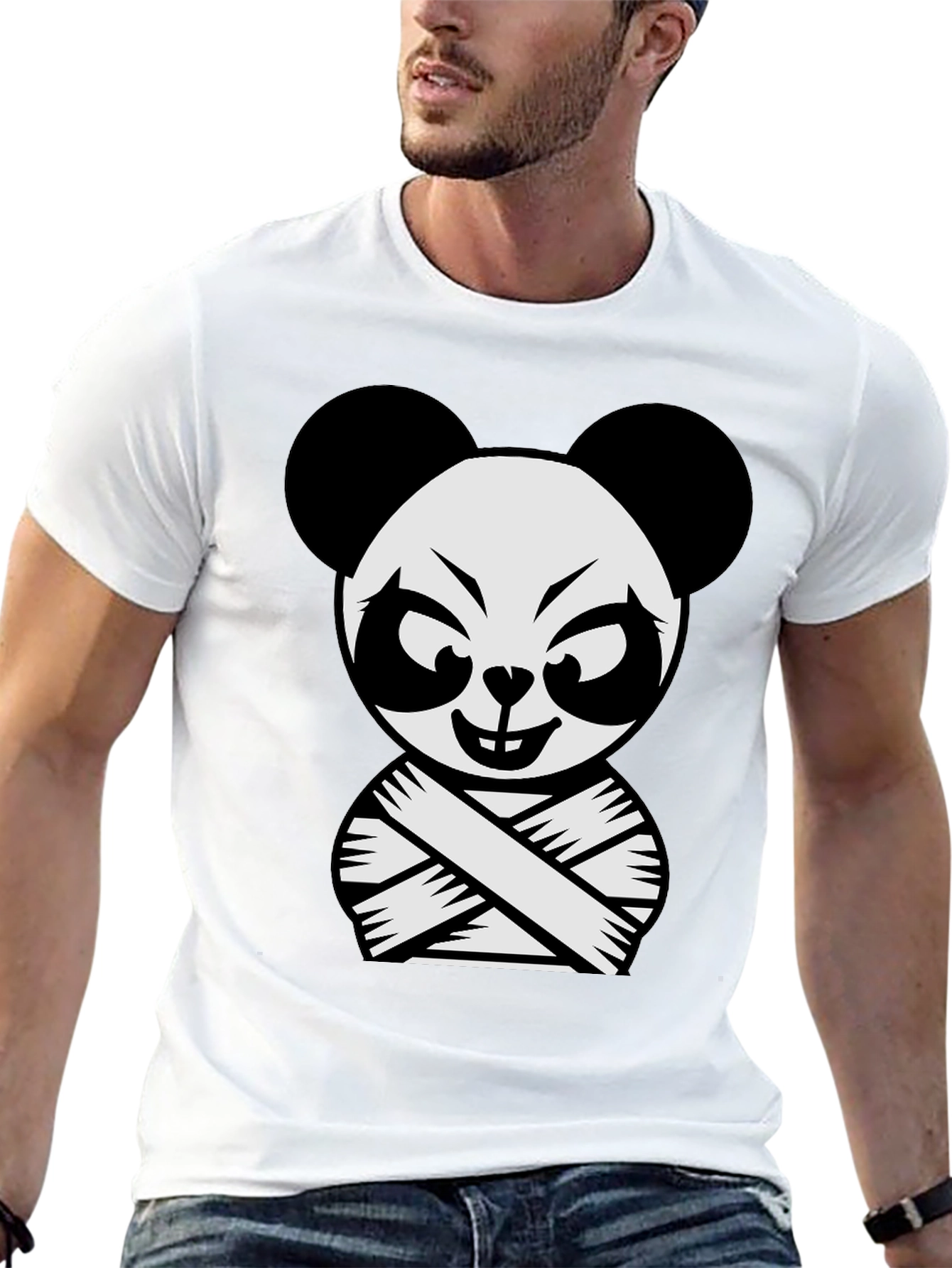 Crazy Panda Graphic T-Shirt