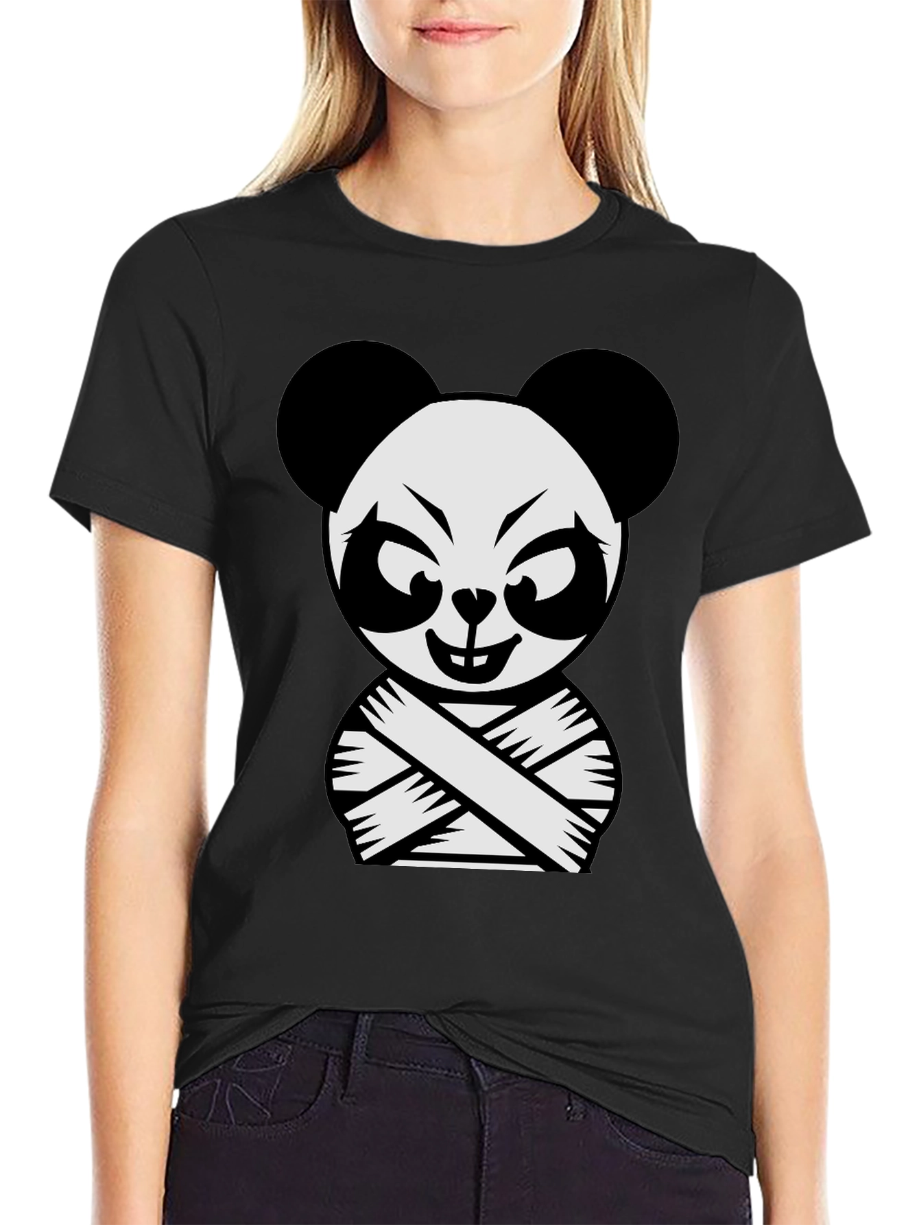 Crazy Panda Graphic T-Shirt