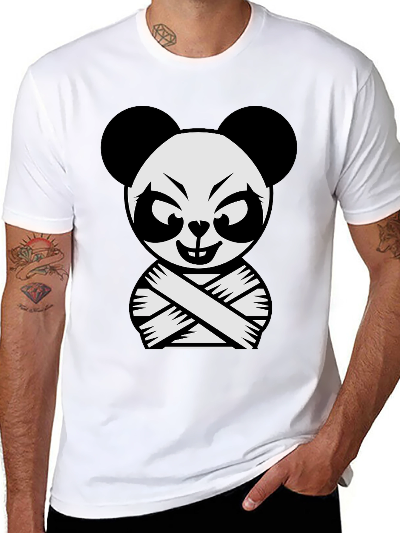Crazy Panda Graphic T-Shirt
