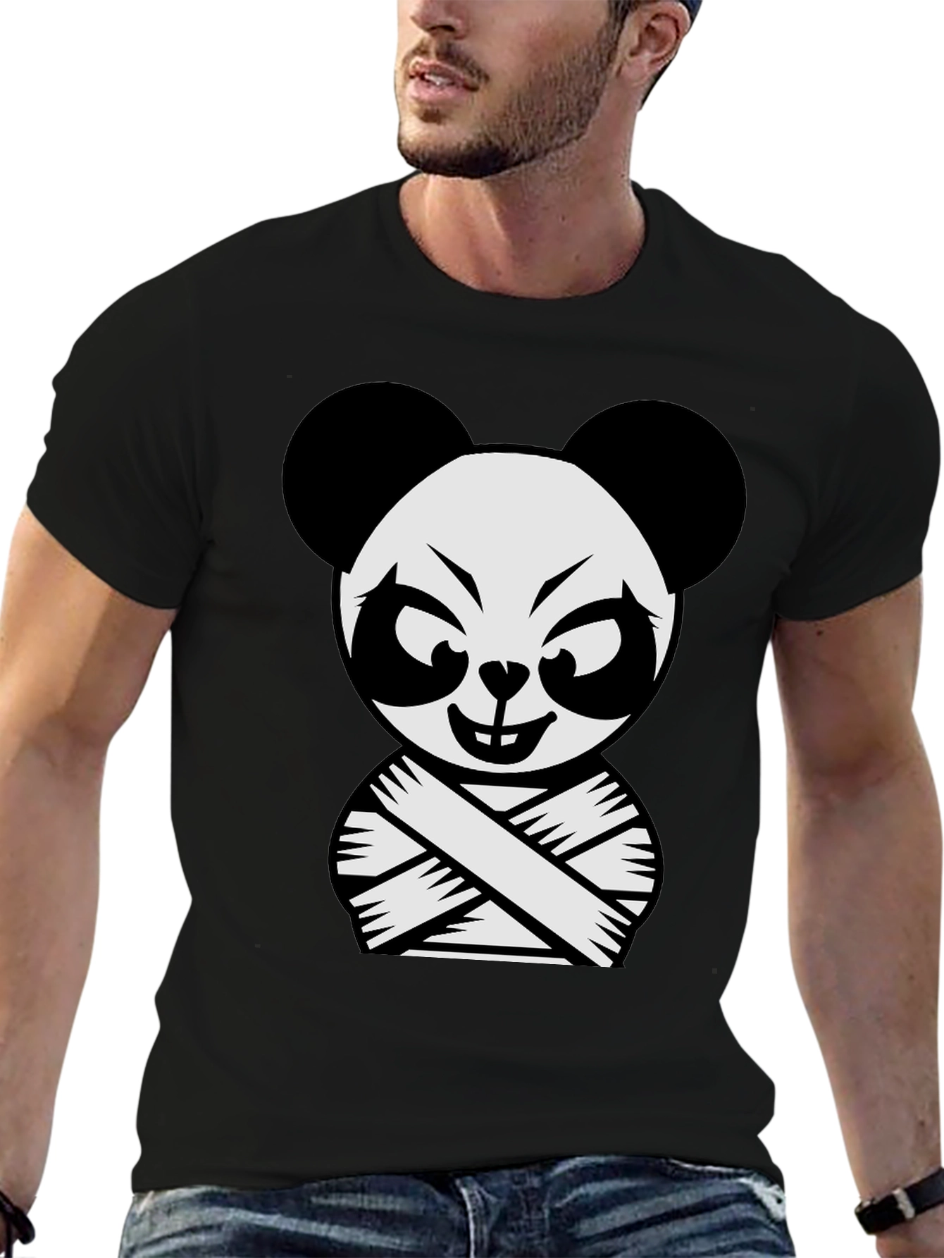 Crazy Panda Graphic T-Shirt