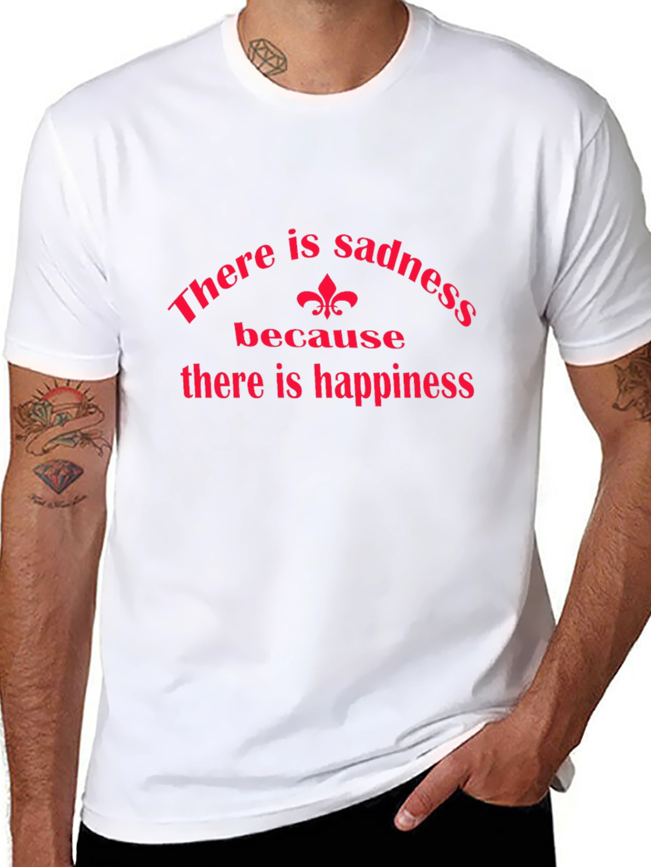 Sadness and Happiness Graphic Tee - Black
