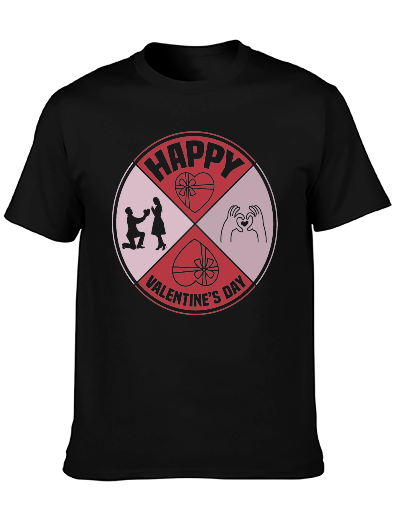Happy Valentines Day Graphic Tee - Romantic Gift