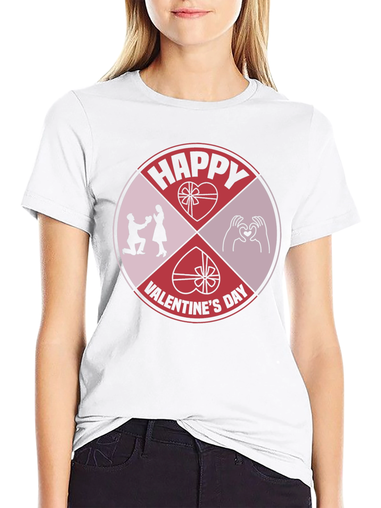 Happy Valentines Day Graphic Tee - Romantic Gift