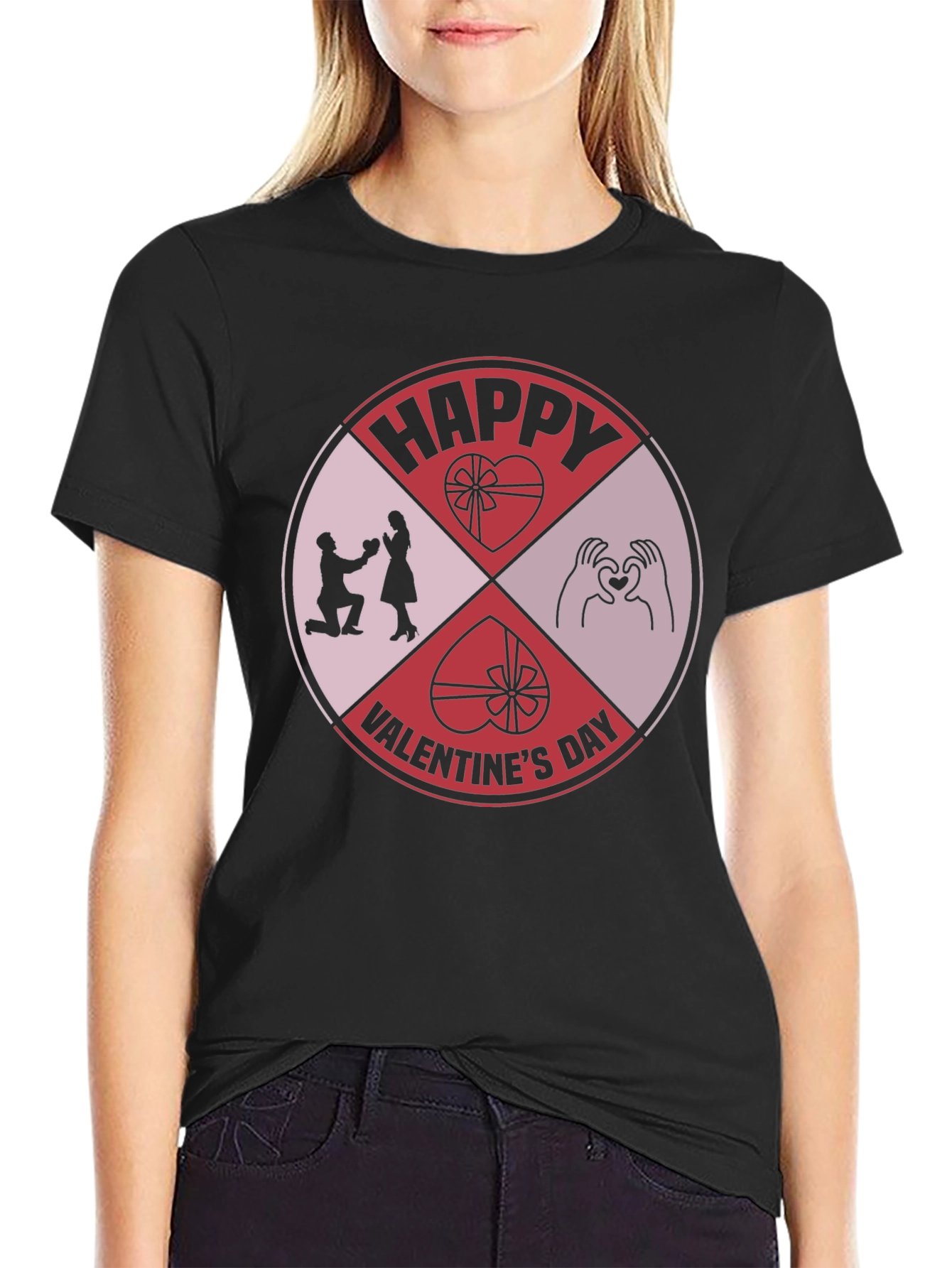 Happy Valentines Day Graphic Tee - Romantic Gift