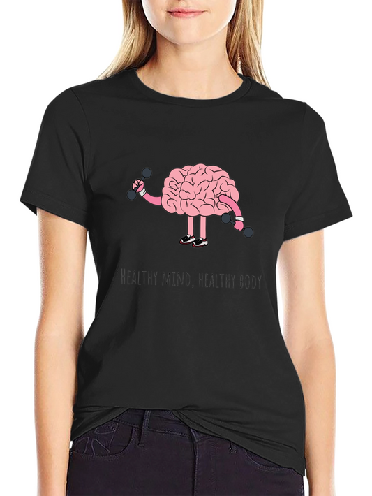 Healthy Mind Healthy Body Graphic T-Shirt