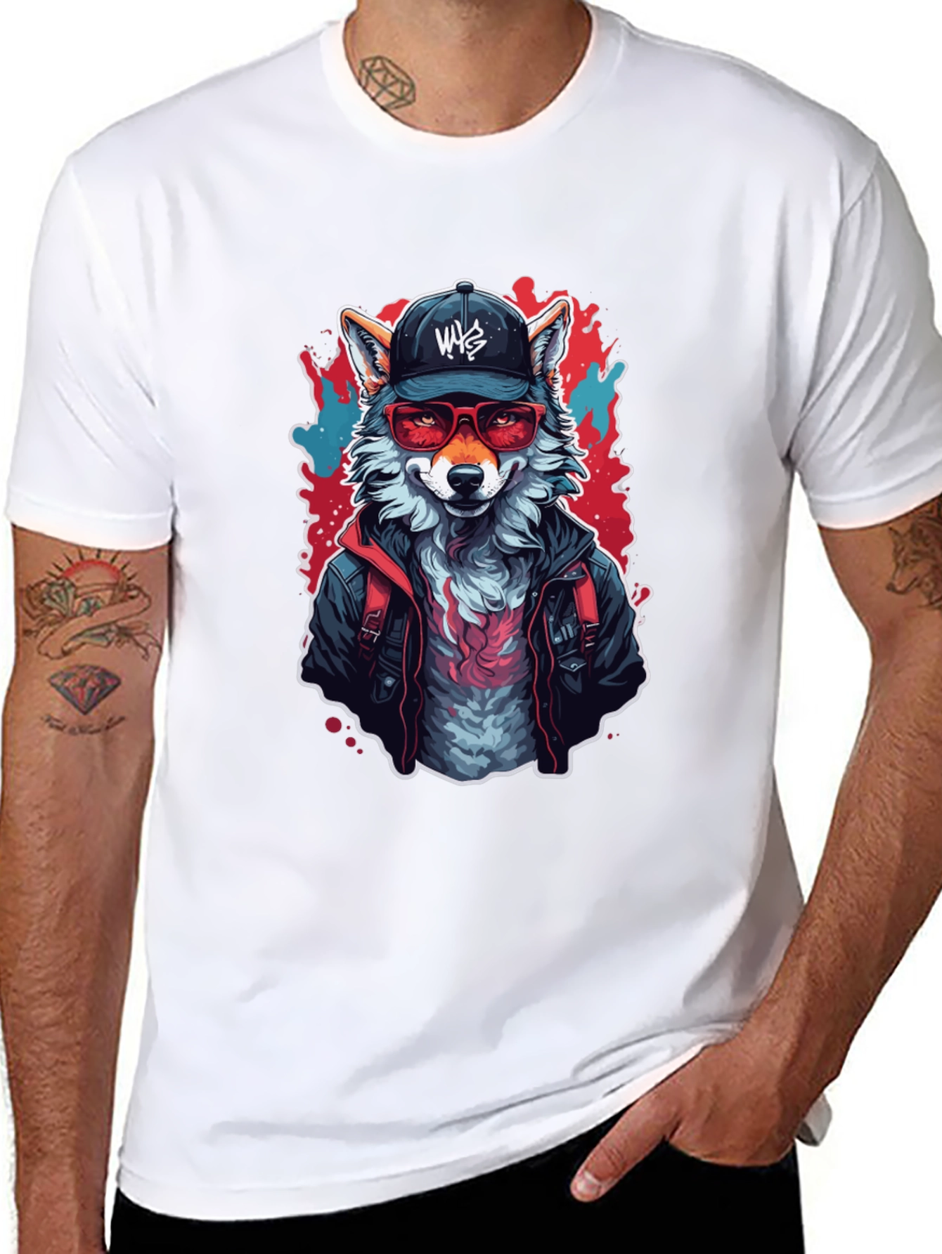 Urban Fox Graphic Tee - Cool Animal Design
