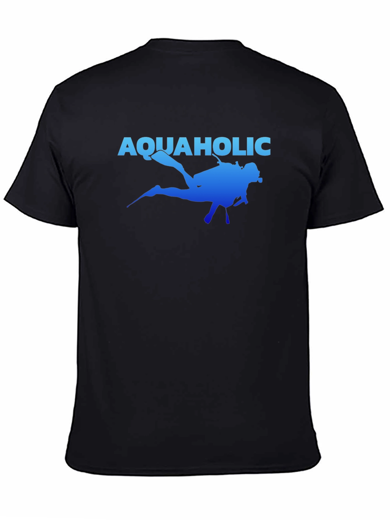 Aquaholic Scuba Diver Graphic T-Shirt